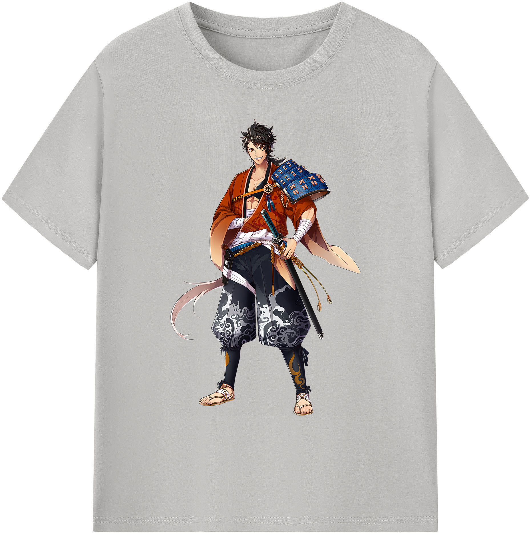 （画像用） 刀剣乱舞 Touken Ranbu 綿100％ メンズ半袖Tシャツ｜肌触りやわらか＆通気性