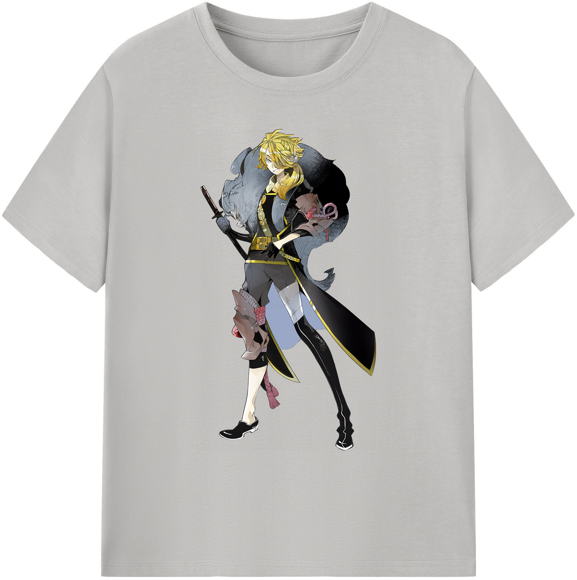 （画像用） 刀剣乱舞 Touken Ranbu 綿100％ メンズ半袖Tシャツ｜肌触りやわらか＆通気性