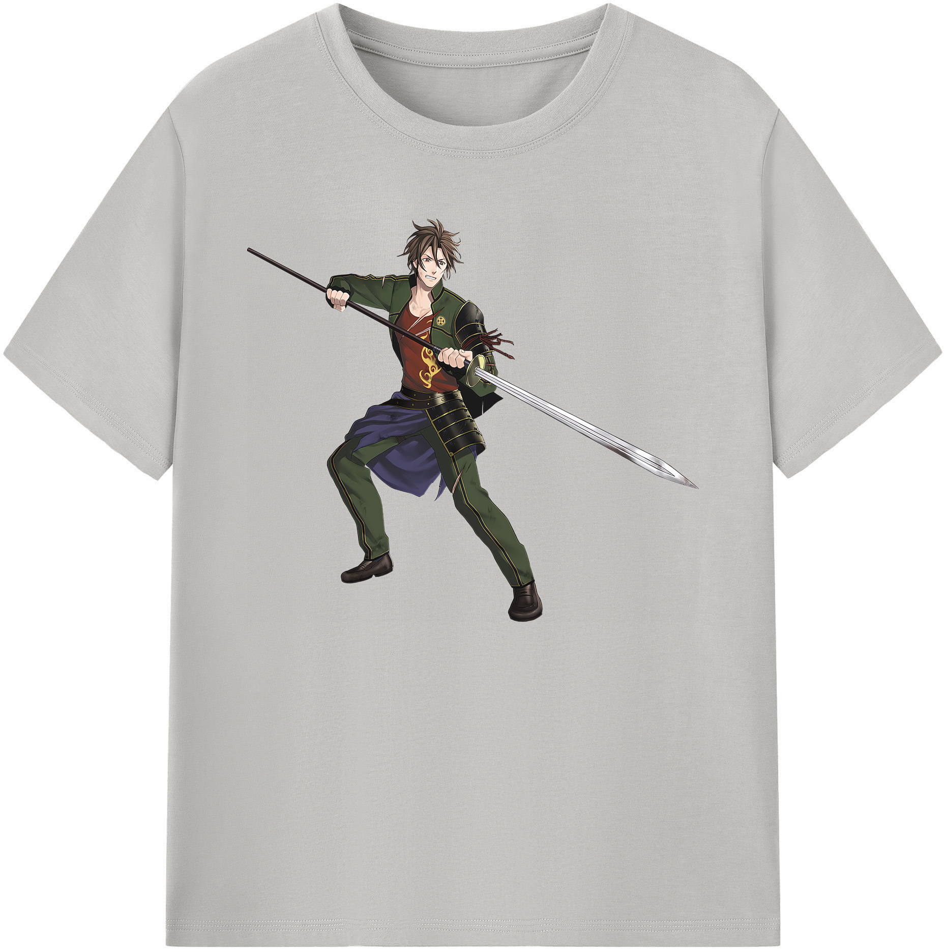 （画像用） 刀剣乱舞 Touken Ranbu 綿100％ メンズ半袖Tシャツ｜肌触りやわらか＆通気性