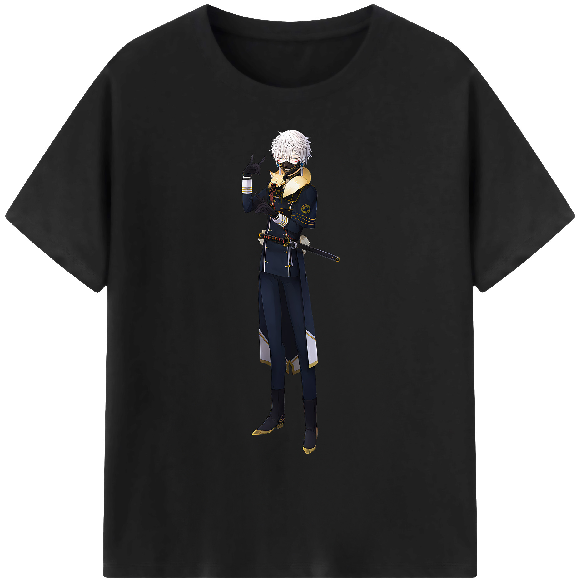 （画像用） 刀剣乱舞 Touken Ranbu 綿100％ メンズ半袖Tシャツ｜肌触りやわらか＆通気性