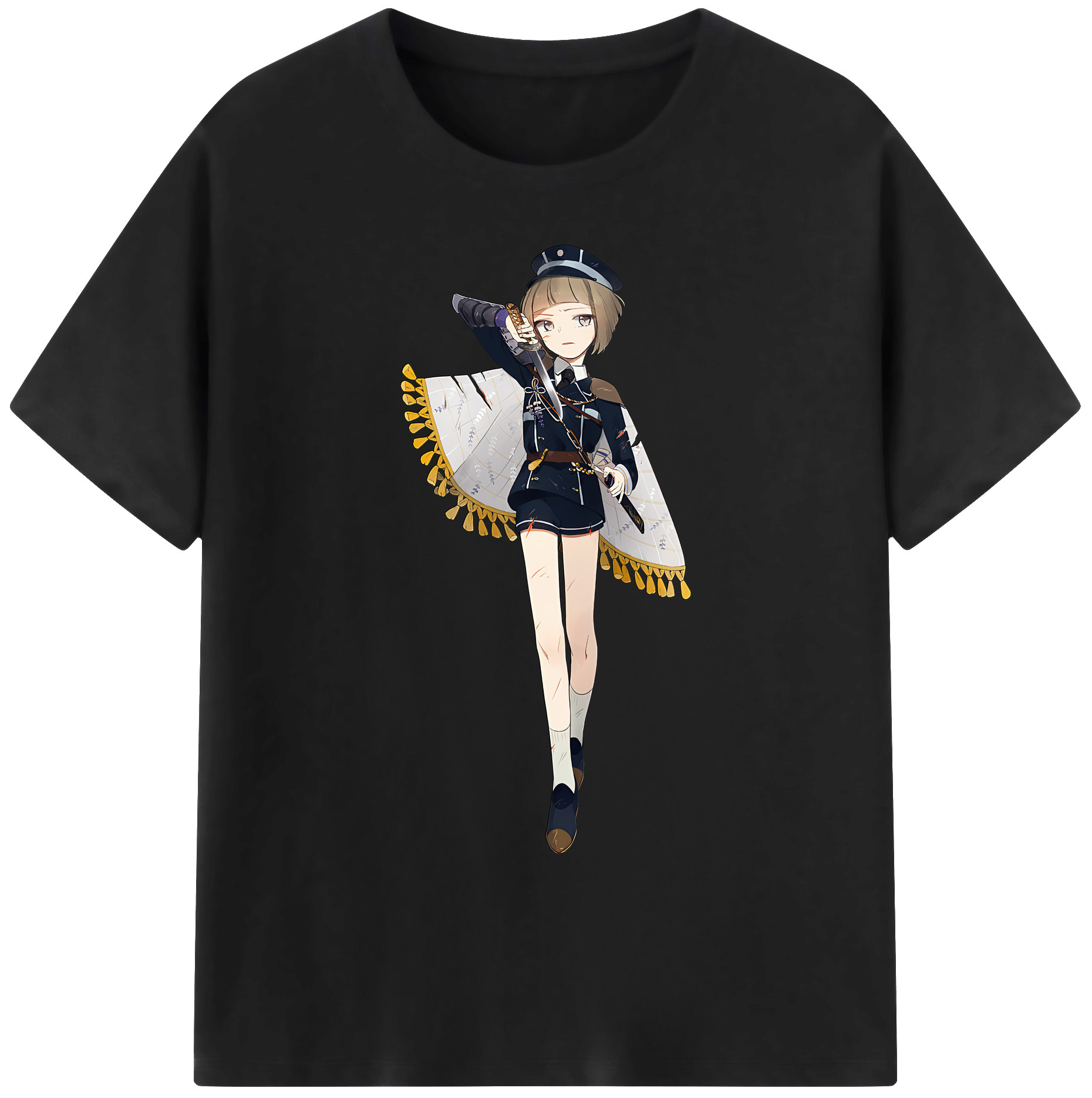 （画像用） 刀剣乱舞 Touken Ranbu 綿100％ メンズ半袖Tシャツ｜肌触りやわらか＆通気性