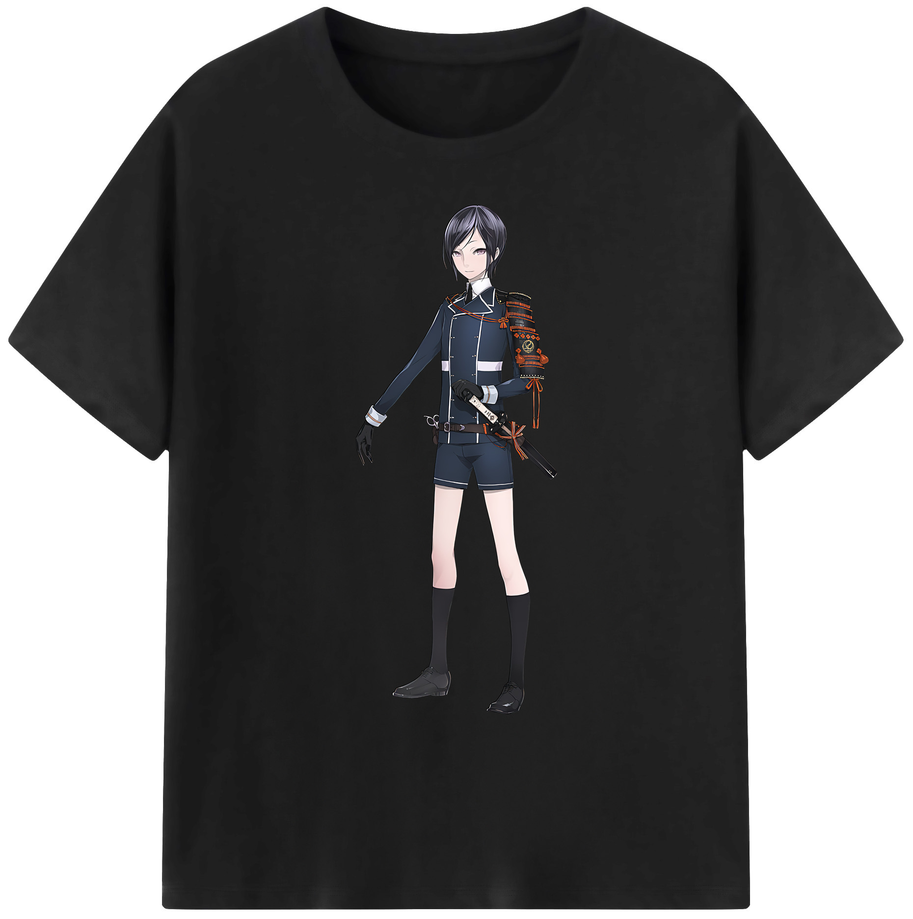 （画像用） 刀剣乱舞 Touken Ranbu 綿100％ メンズ半袖Tシャツ｜肌触りやわらか＆通気性