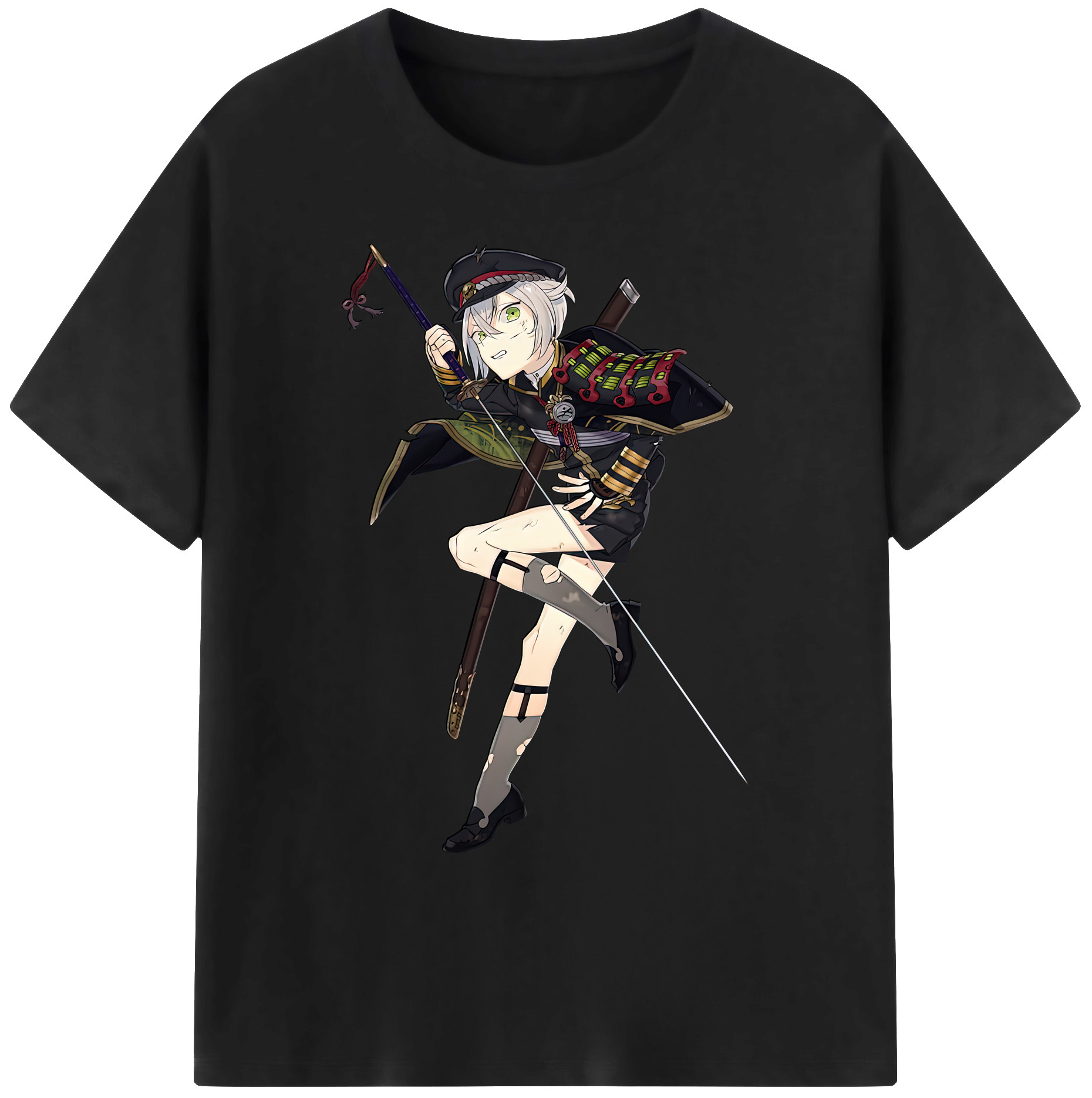 （画像用） 刀剣乱舞 Touken Ranbu 綿100％ メンズ半袖Tシャツ｜肌触りやわらか＆通気性