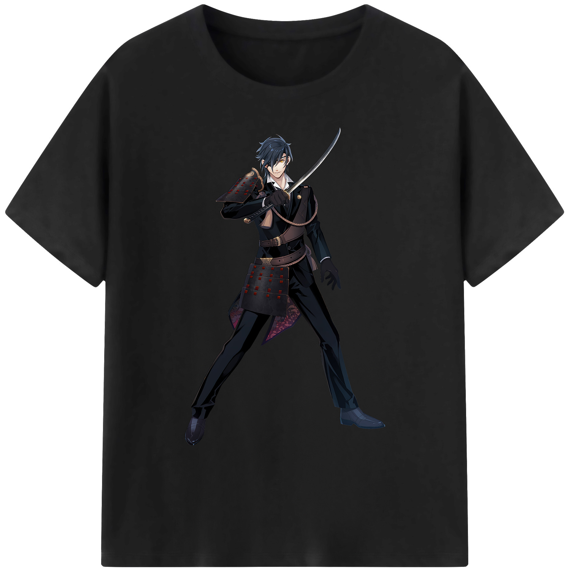 （画像用） 刀剣乱舞 Touken Ranbu 綿100％ メンズ半袖Tシャツ｜肌触りやわらか＆通気性