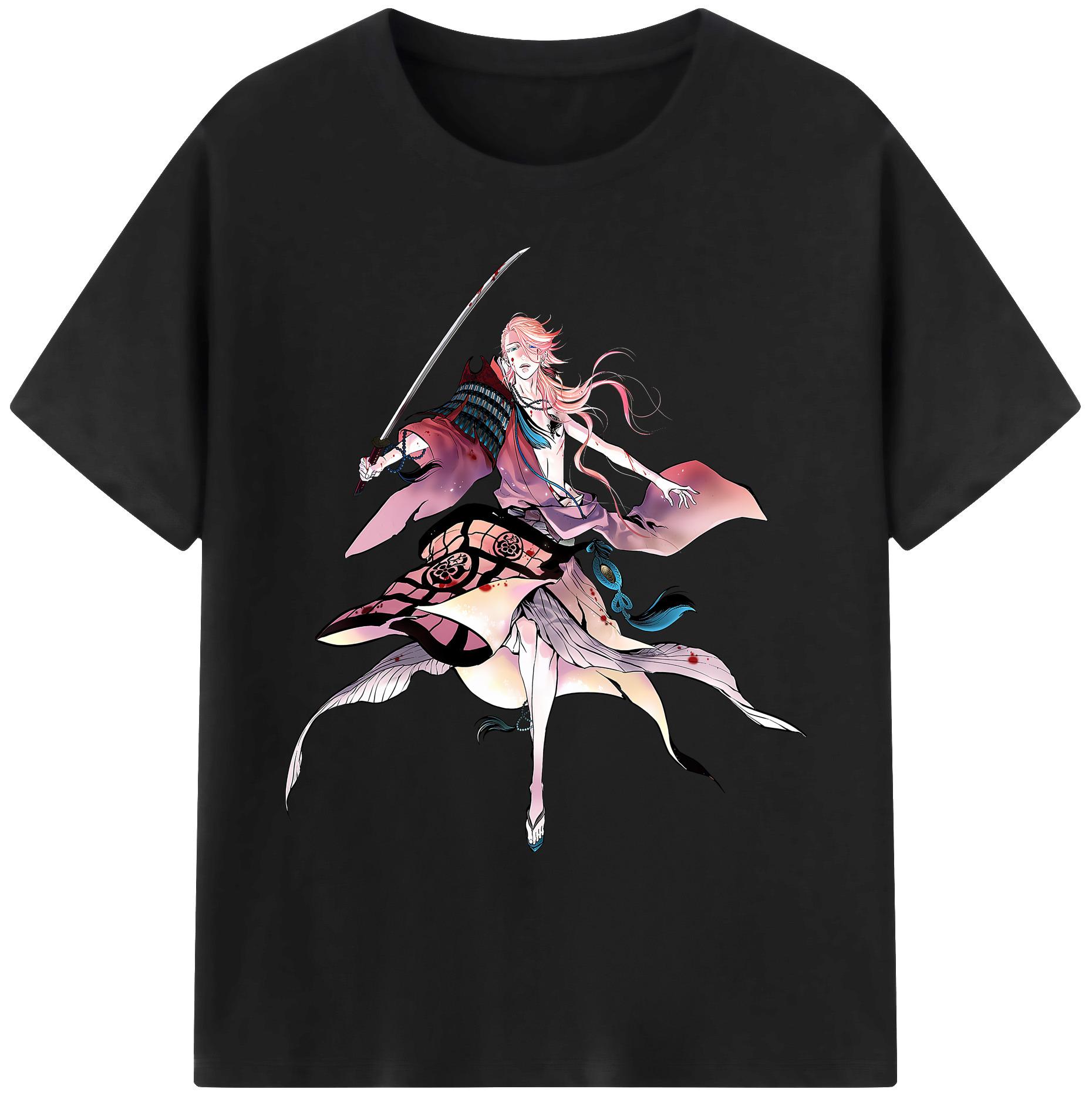 （画像用） 刀剣乱舞 Touken Ranbu 綿100％ メンズ半袖Tシャツ｜肌触りやわらか＆通気性