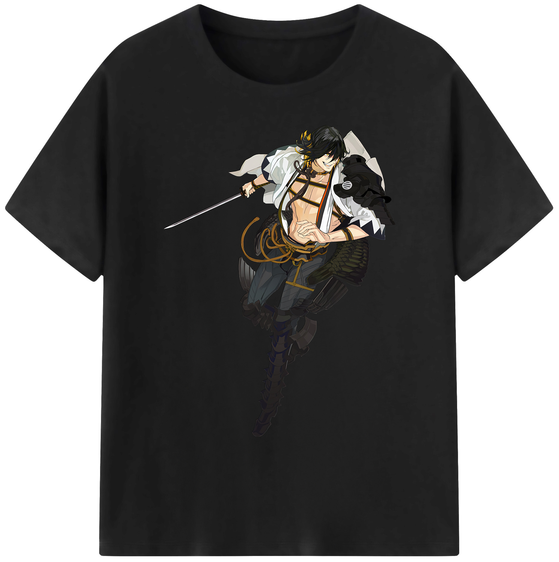 （画像用） 刀剣乱舞 Touken Ranbu 綿100％ メンズ半袖Tシャツ｜肌触りやわらか＆通気性