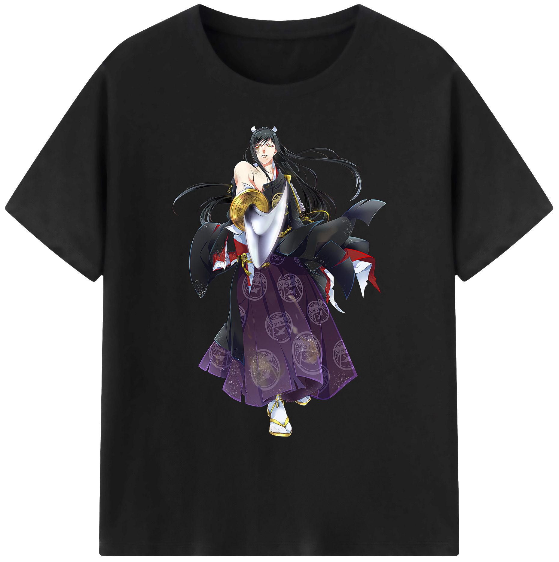 （画像用） 刀剣乱舞 Touken Ranbu 綿100％ メンズ半袖Tシャツ｜肌触りやわらか＆通気性
