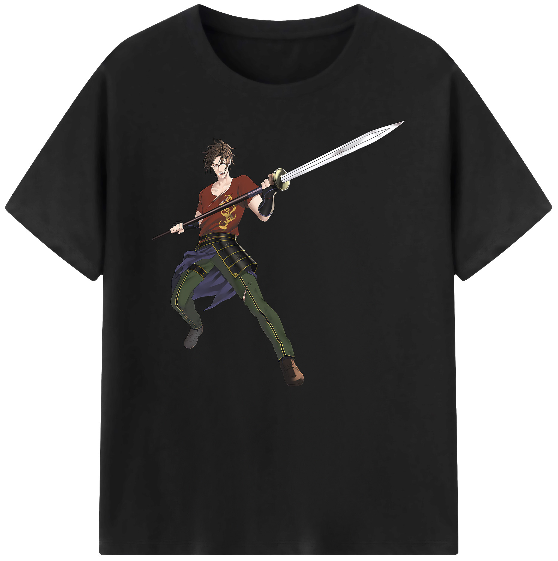 （画像用） 刀剣乱舞 Touken Ranbu 綿100％ メンズ半袖Tシャツ｜肌触りやわらか＆通気性