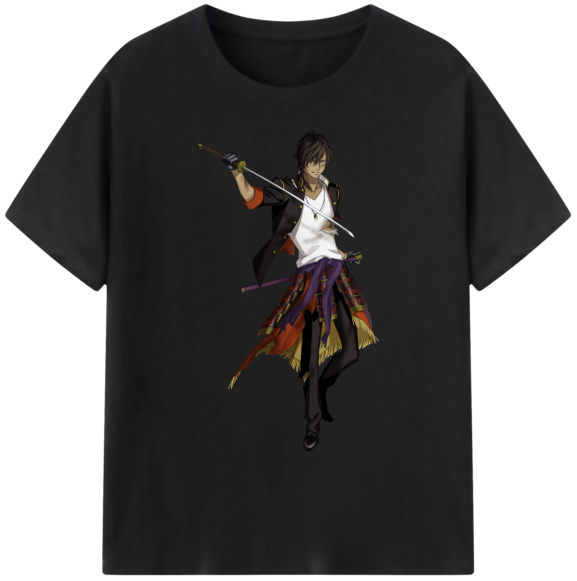 （画像用） 刀剣乱舞 Touken Ranbu 綿100％ メンズ半袖Tシャツ｜肌触りやわらか＆通気性