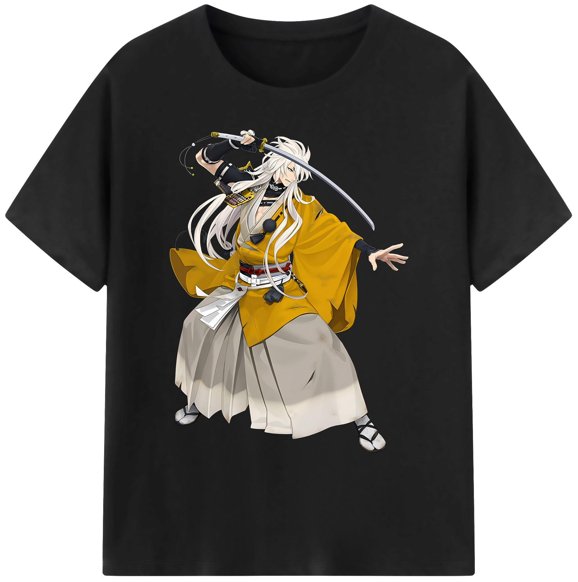 （画像用） 刀剣乱舞 Touken Ranbu 綿100％ メンズ半袖Tシャツ｜肌触りやわらか＆通気性