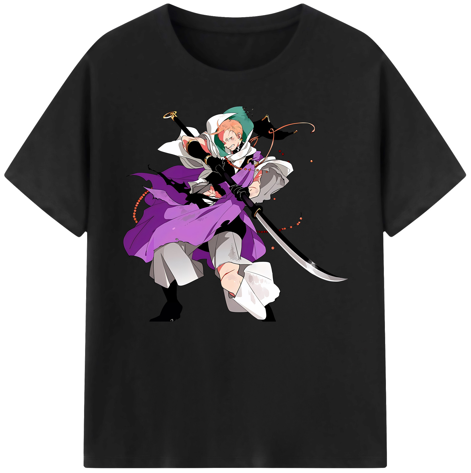 （画像用） 刀剣乱舞 Touken Ranbu 綿100％ メンズ半袖Tシャツ｜肌触りやわらか＆通気性