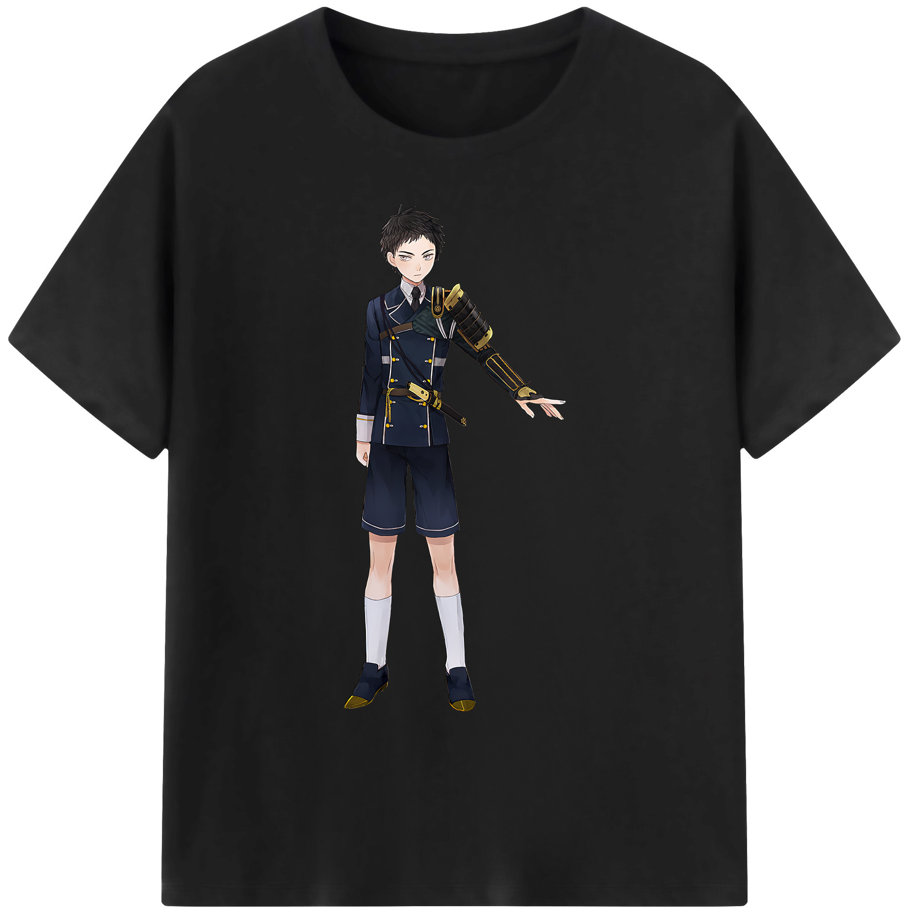 （画像用） 刀剣乱舞 Touken Ranbu 綿100％ メンズ半袖Tシャツ｜肌触りやわらか＆通気性
