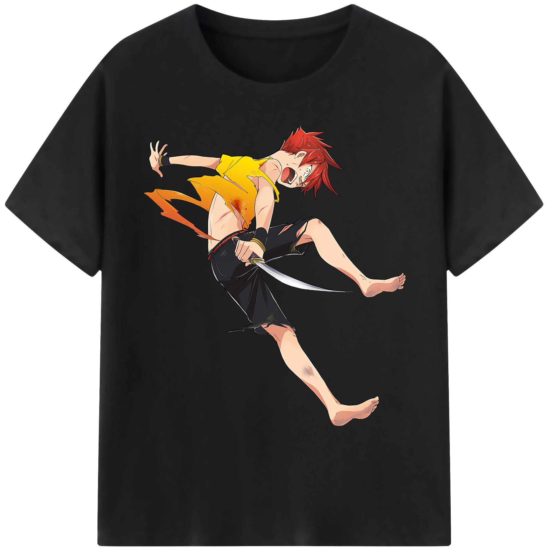 （画像用） 刀剣乱舞 Touken Ranbu 綿100％ メンズ半袖Tシャツ｜肌触りやわらか＆通気性