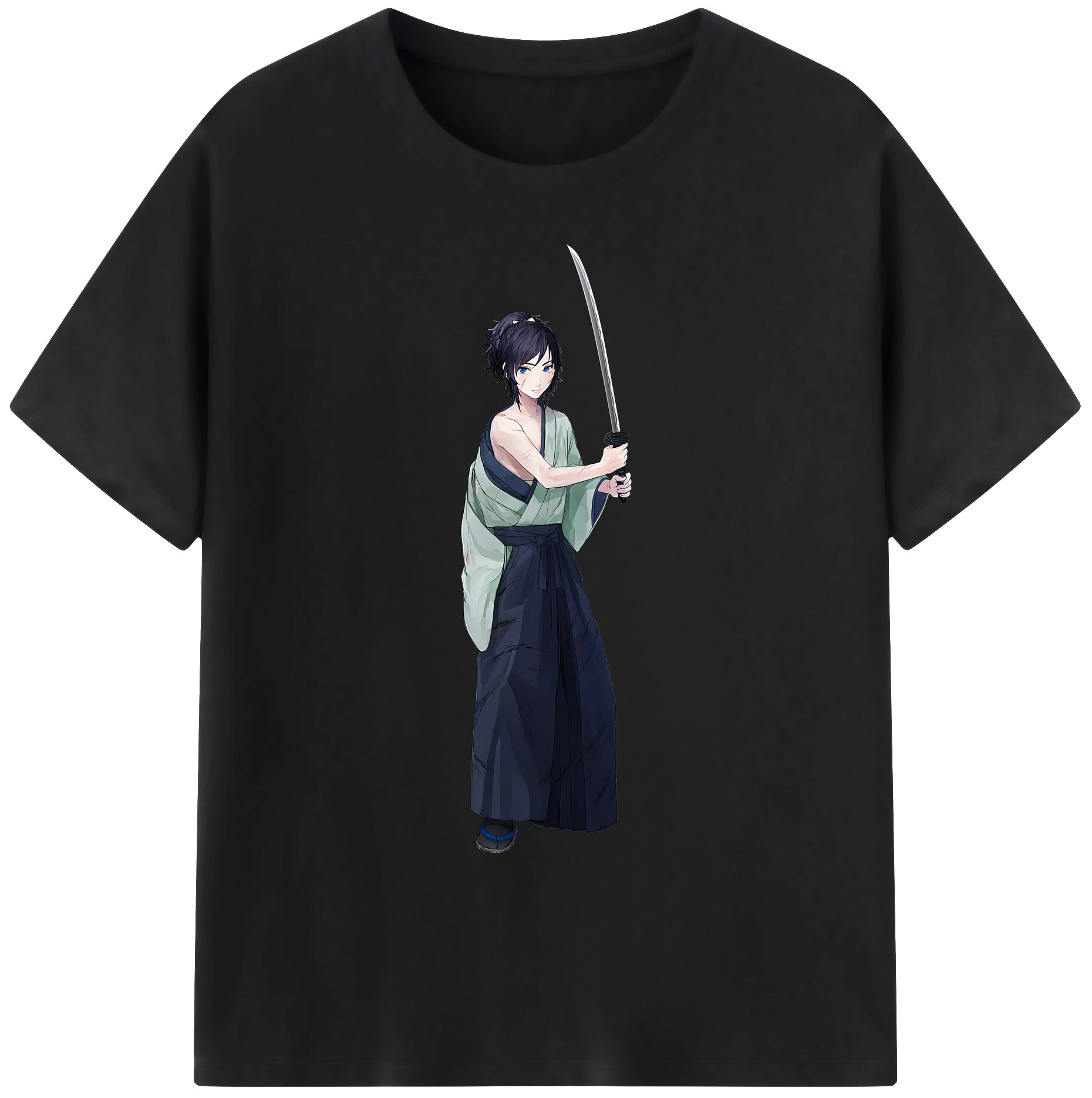 （画像用） 刀剣乱舞 Touken Ranbu 綿100％ メンズ半袖Tシャツ｜肌触りやわらか＆通気性