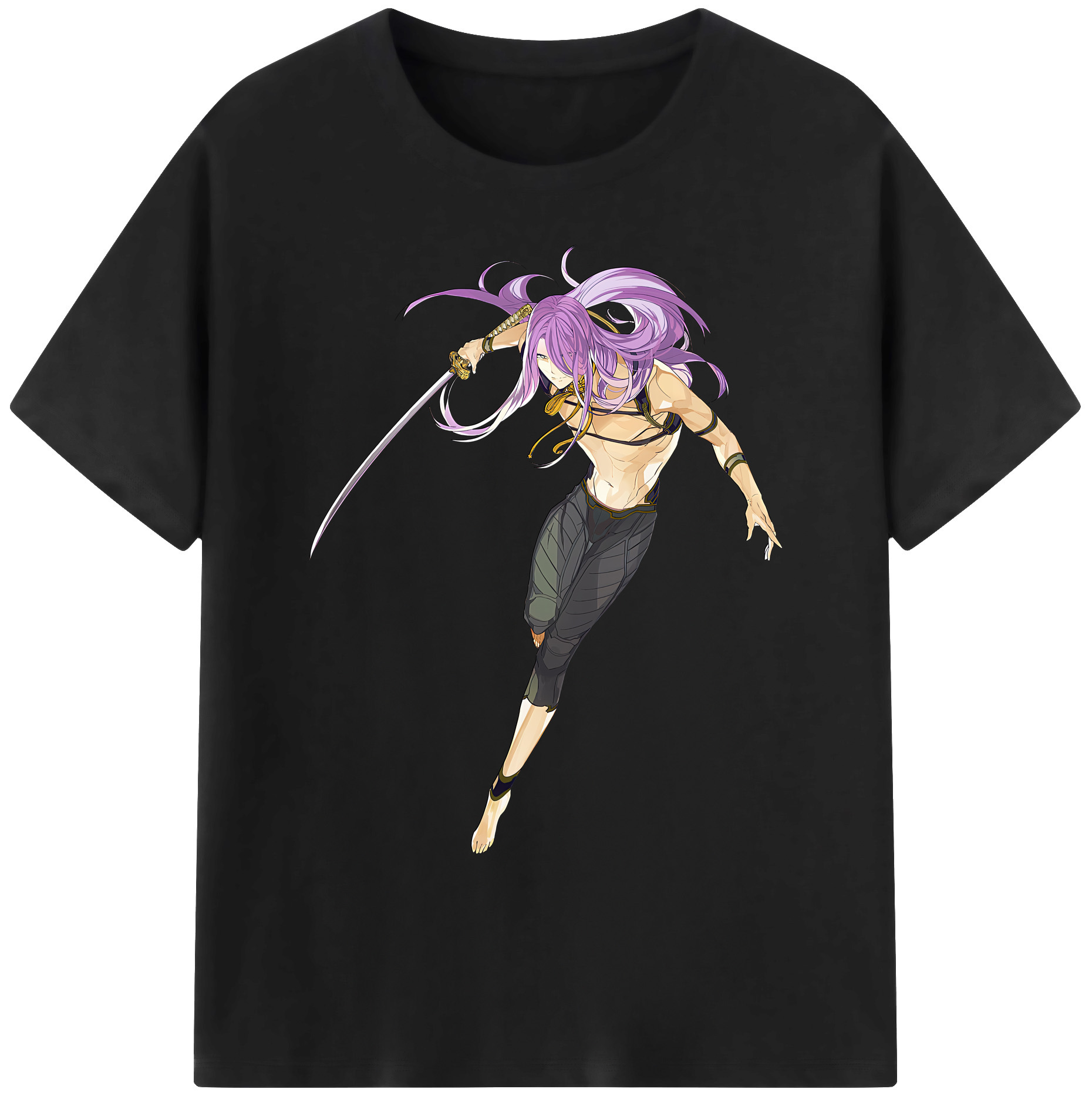 （画像用） 刀剣乱舞 Touken Ranbu 綿100％ メンズ半袖Tシャツ｜肌触りやわらか＆通気性