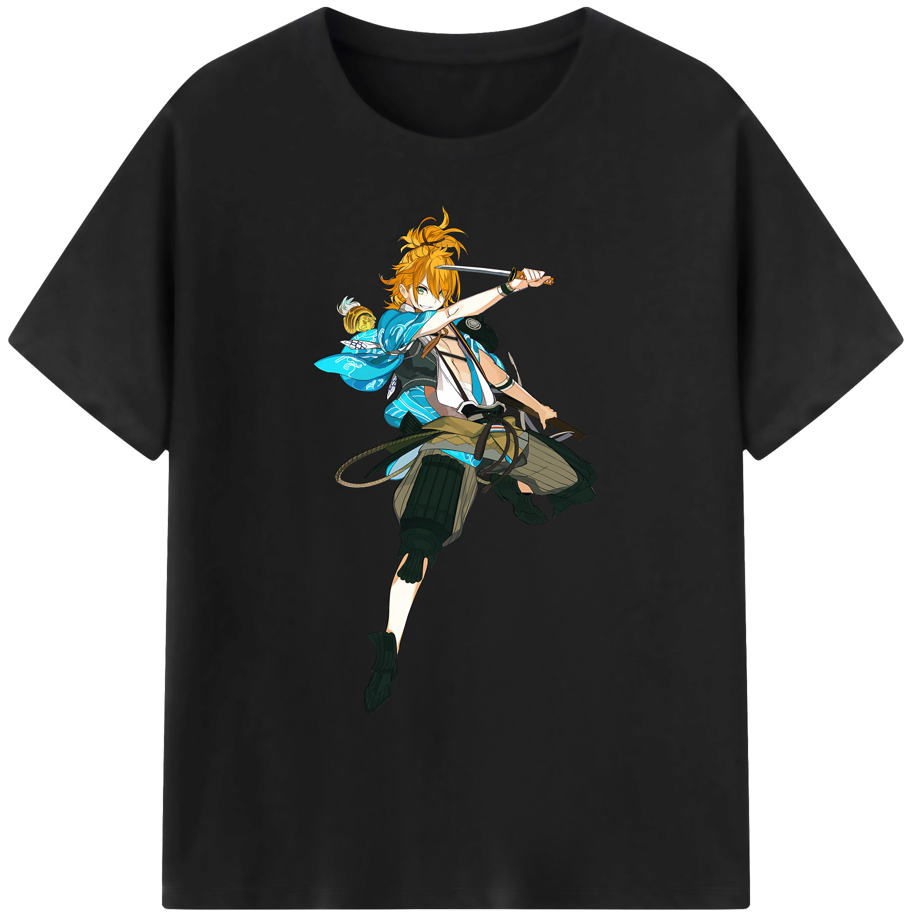 （画像用） 刀剣乱舞 Touken Ranbu 綿100％ メンズ半袖Tシャツ｜肌触りやわらか＆通気性