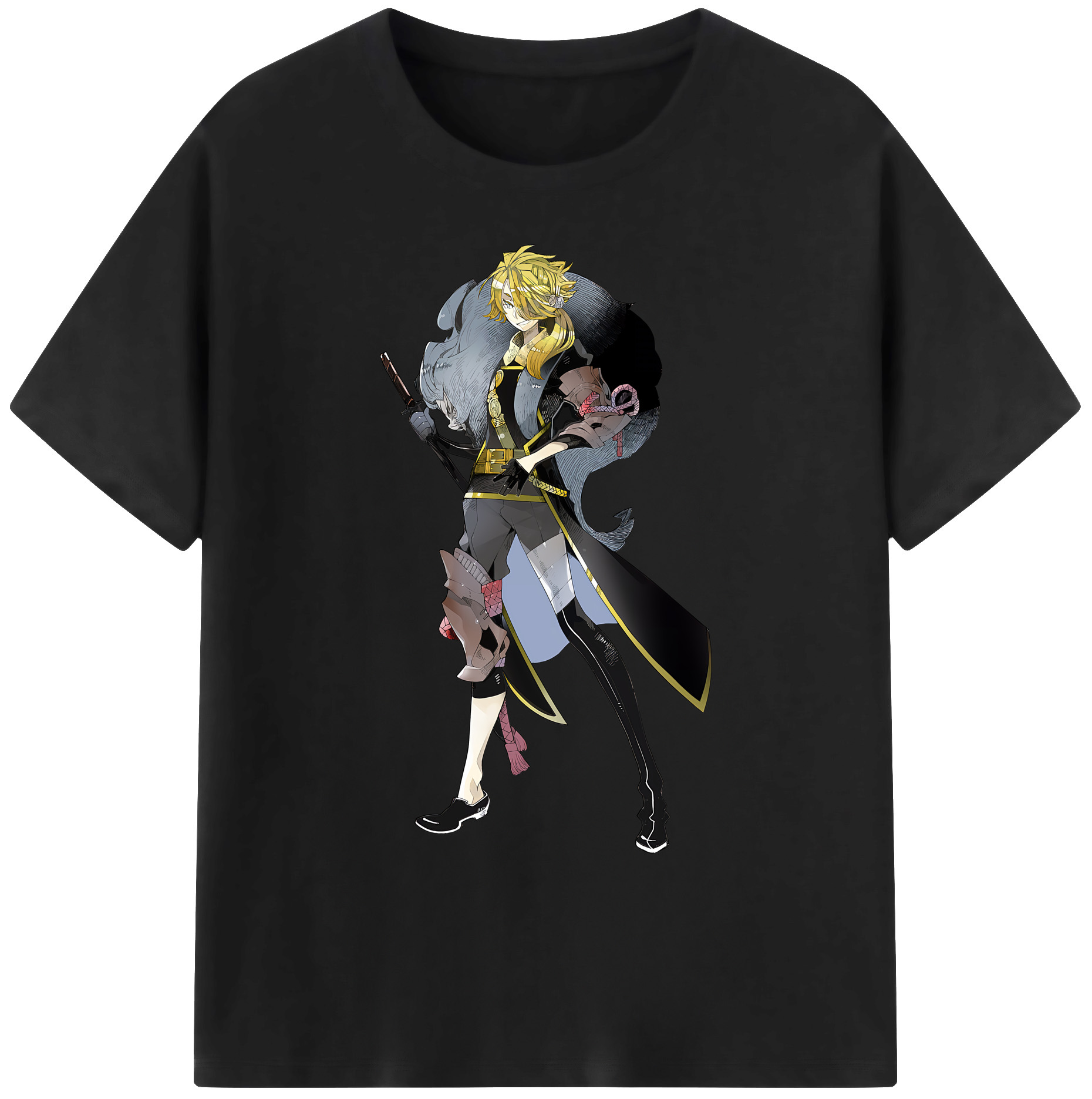 （画像用） 刀剣乱舞 Touken Ranbu 綿100％ メンズ半袖Tシャツ｜肌触りやわらか＆通気性