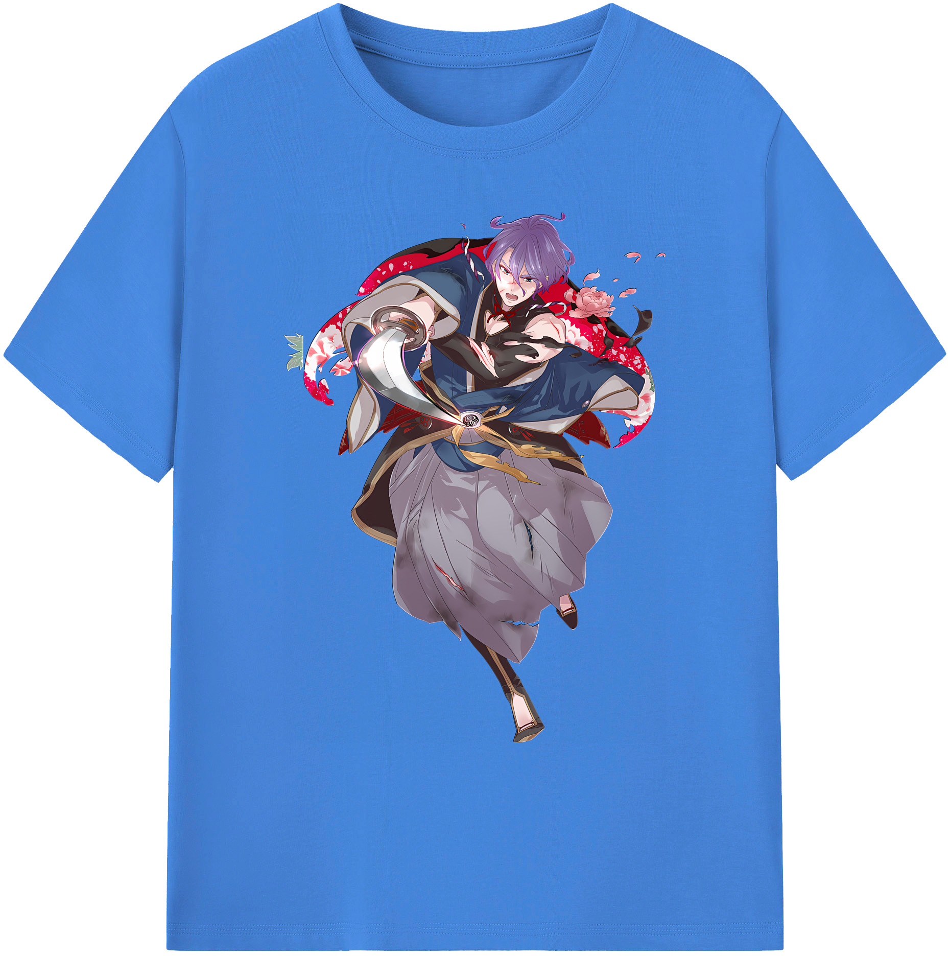 （画像用） 刀剣乱舞 Touken Ranbu 綿100％ メンズ半袖Tシャツ｜肌触りやわらか＆通気性