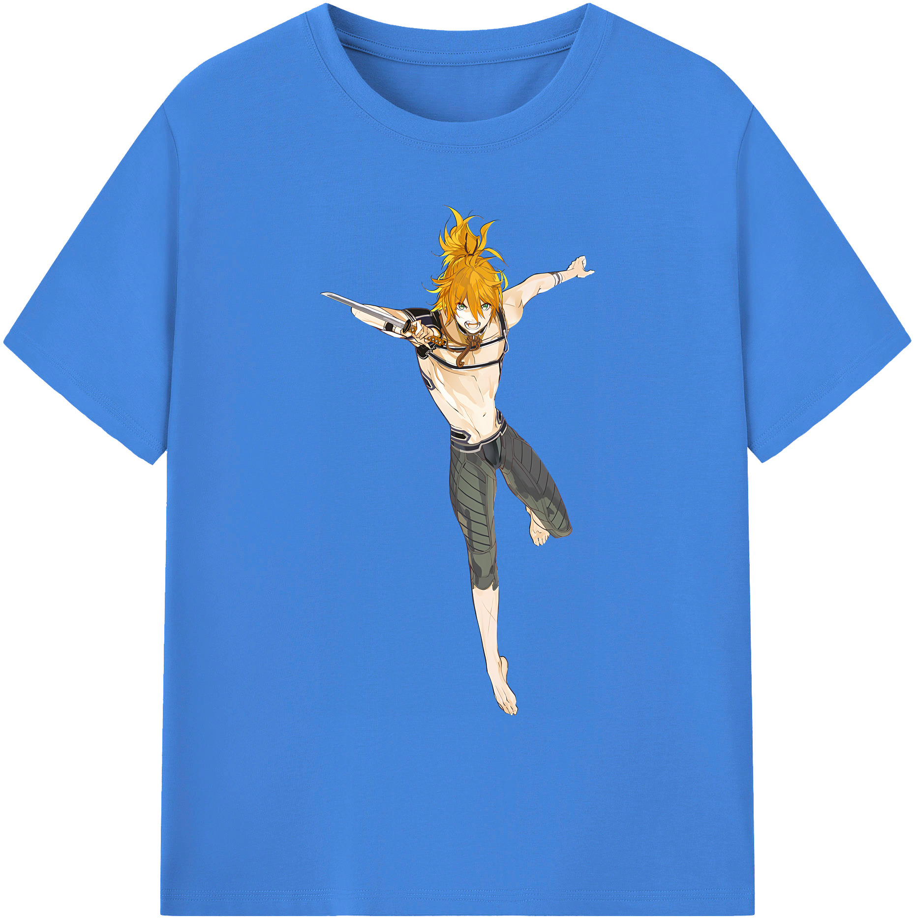 （画像用） 刀剣乱舞 Touken Ranbu 綿100％ メンズ半袖Tシャツ｜肌触りやわらか＆通気性