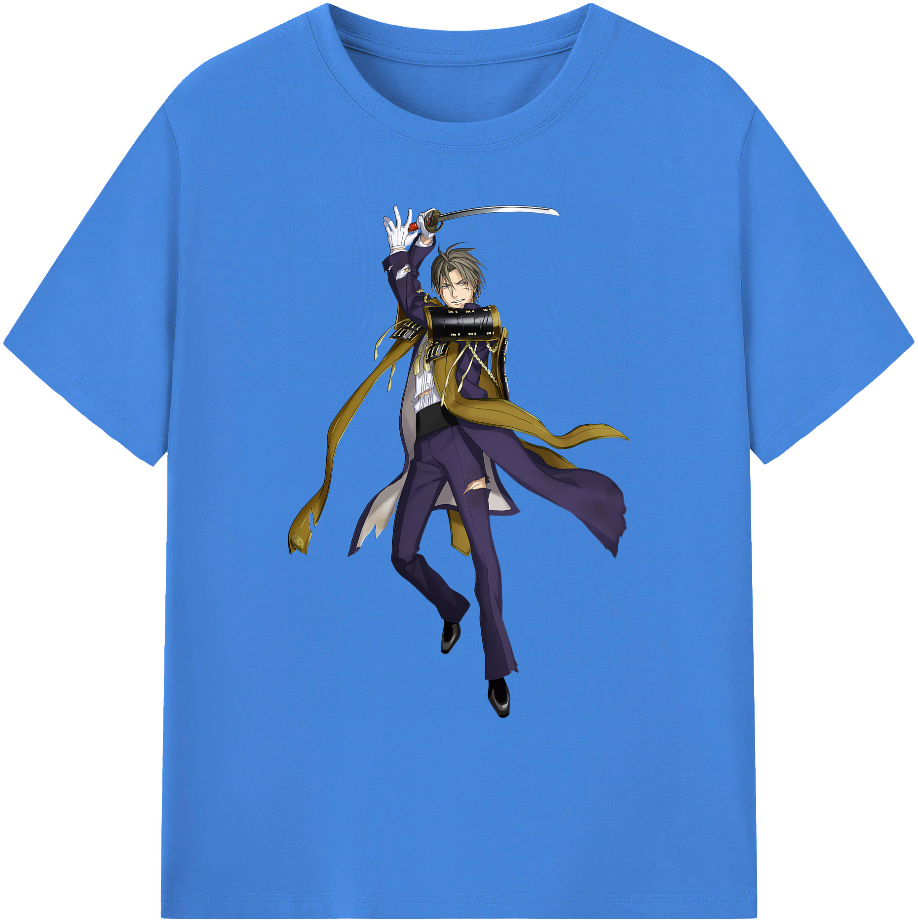 （画像用） 刀剣乱舞 Touken Ranbu 綿100％ メンズ半袖Tシャツ｜肌触りやわらか＆通気性