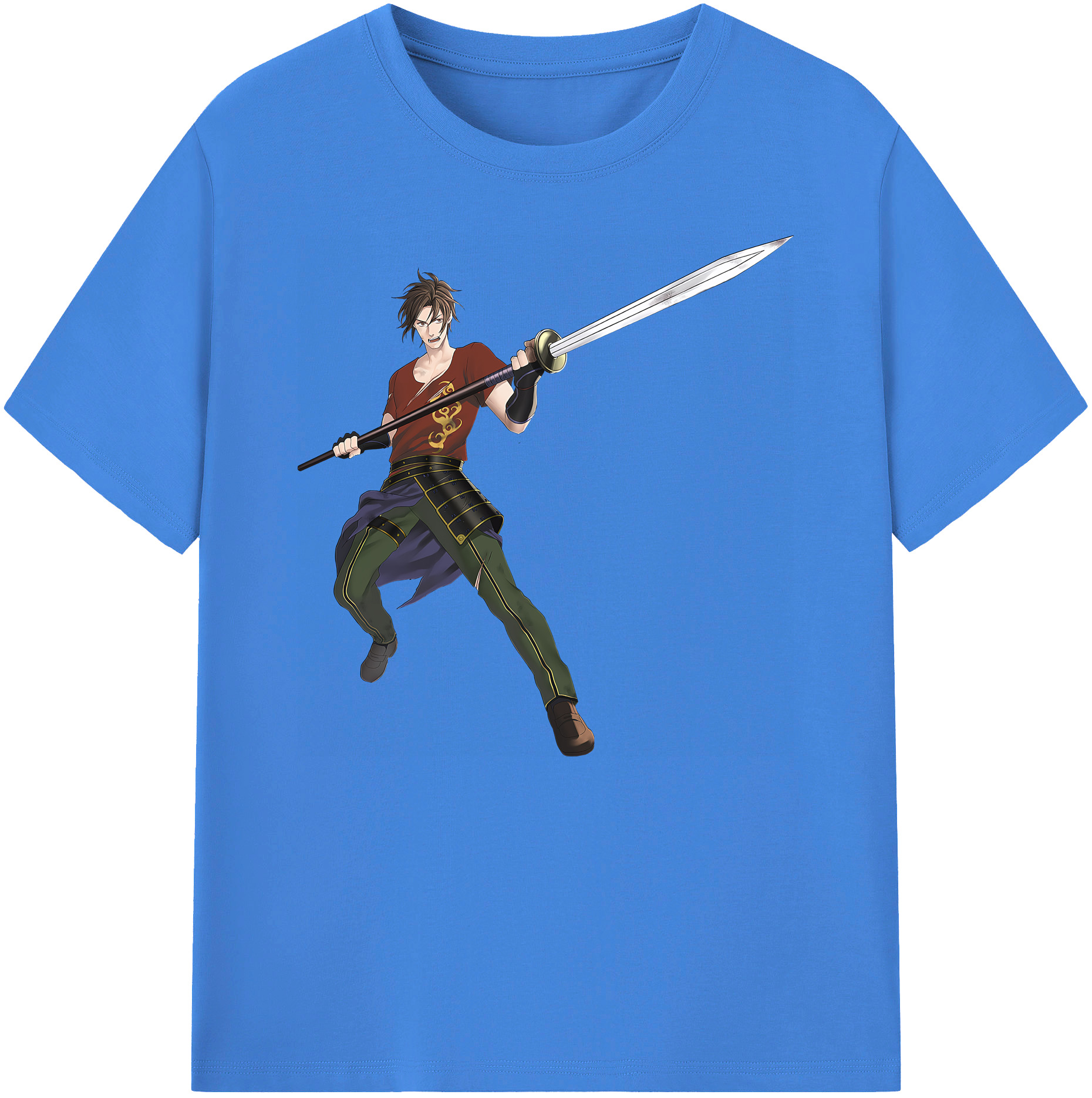 （画像用） 刀剣乱舞 Touken Ranbu 綿100％ メンズ半袖Tシャツ｜肌触りやわらか＆通気性
