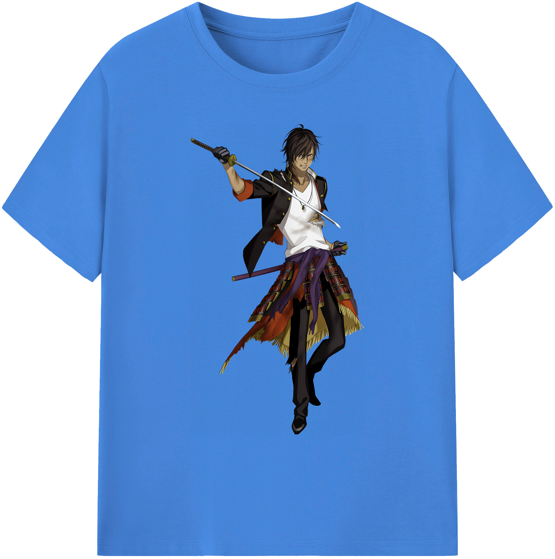 （画像用） 刀剣乱舞 Touken Ranbu 綿100％ メンズ半袖Tシャツ｜肌触りやわらか＆通気性