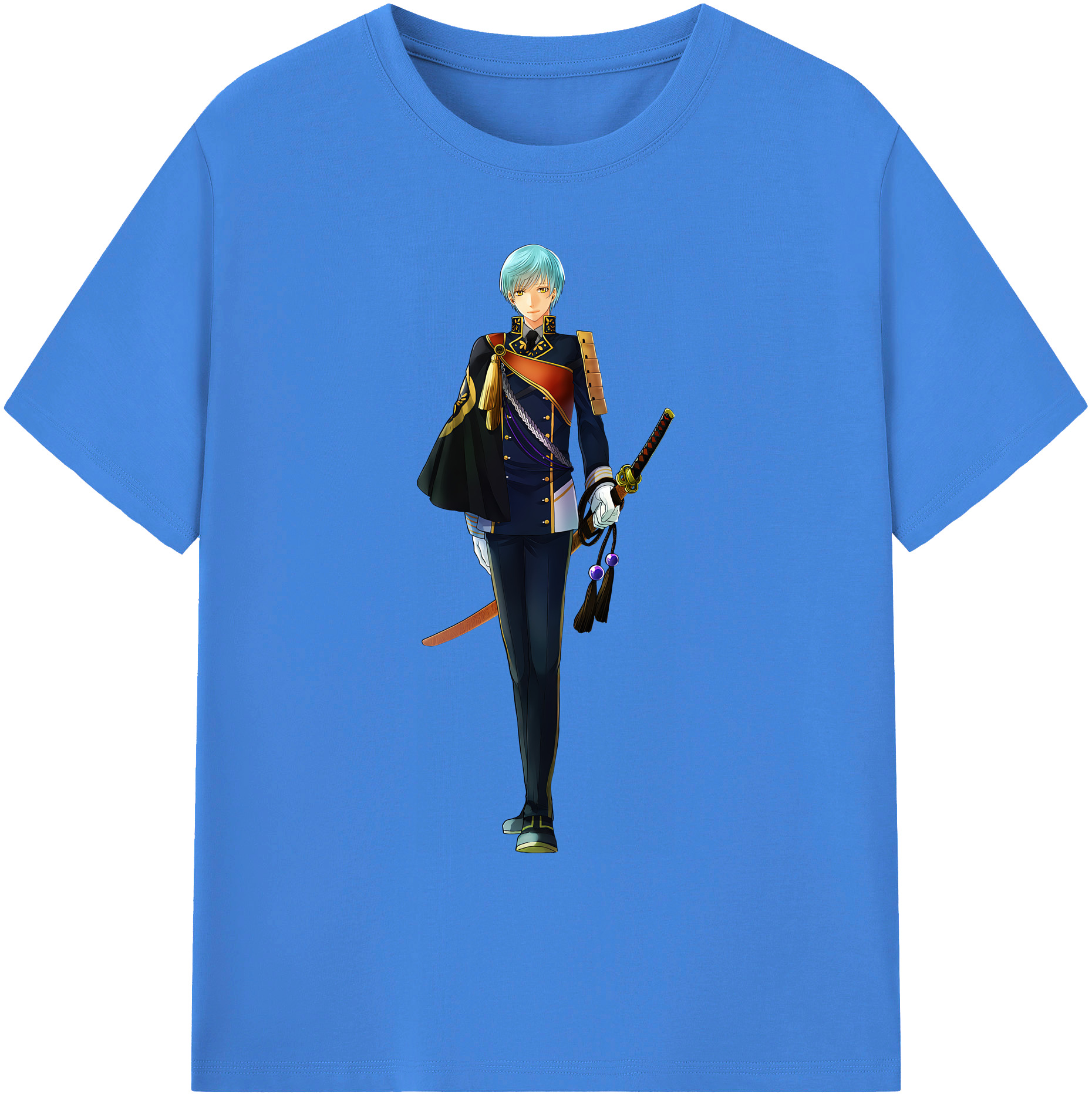 （画像用） 刀剣乱舞 Touken Ranbu 綿100％ メンズ半袖Tシャツ｜肌触りやわらか＆通気性