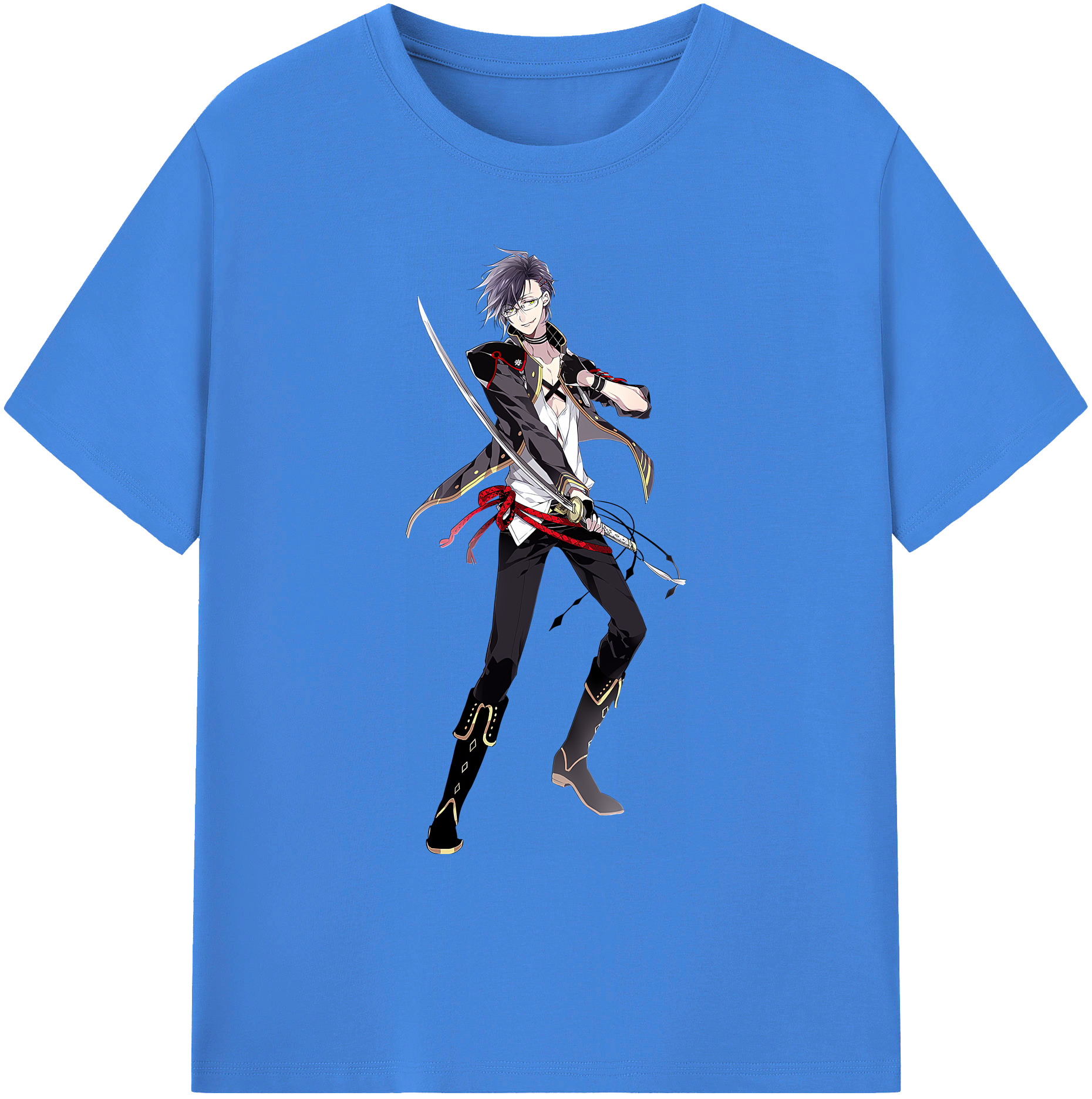（画像用） 刀剣乱舞 Touken Ranbu 綿100％ メンズ半袖Tシャツ｜肌触りやわらか＆通気性
