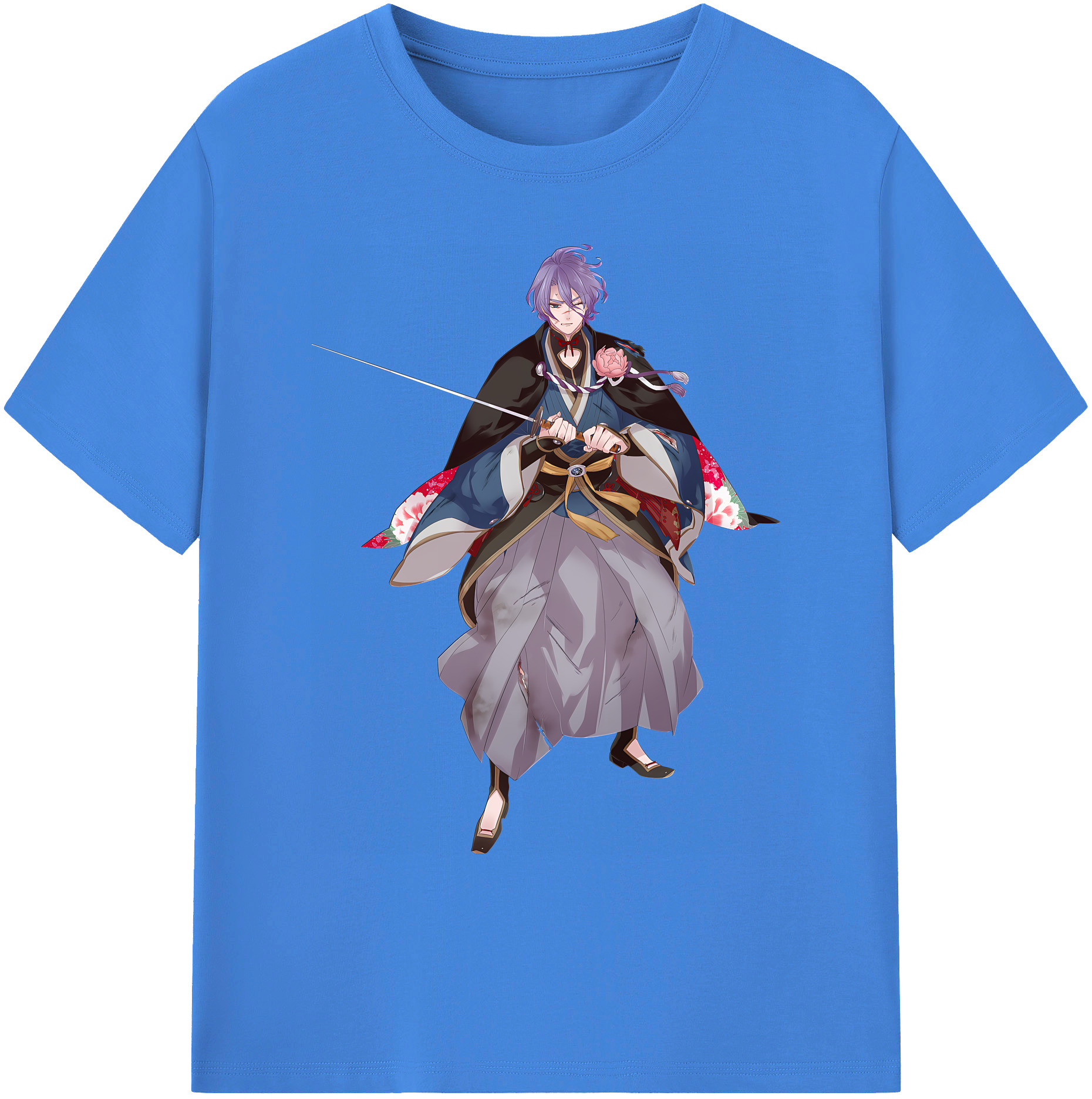 （画像用） 刀剣乱舞 Touken Ranbu 綿100％ メンズ半袖Tシャツ｜肌触りやわらか＆通気性