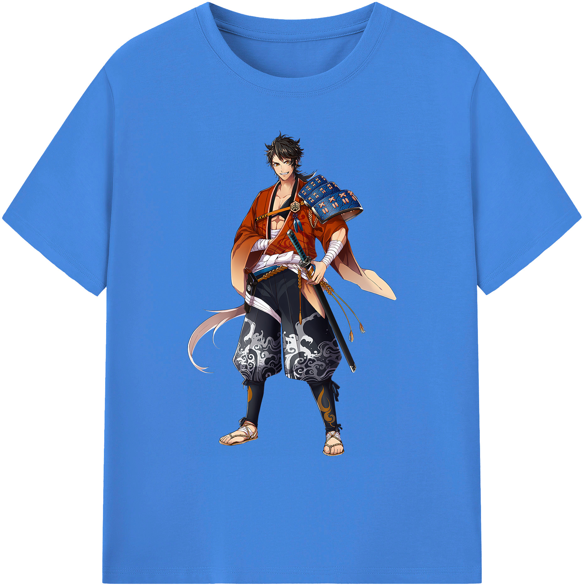 （画像用） 刀剣乱舞 Touken Ranbu 綿100％ メンズ半袖Tシャツ｜肌触りやわらか＆通気性