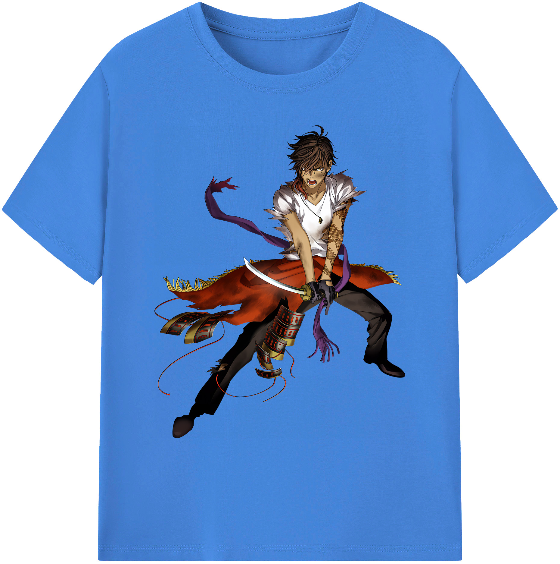 （画像用） 刀剣乱舞 Touken Ranbu 綿100％ メンズ半袖Tシャツ｜肌触りやわらか＆通気性