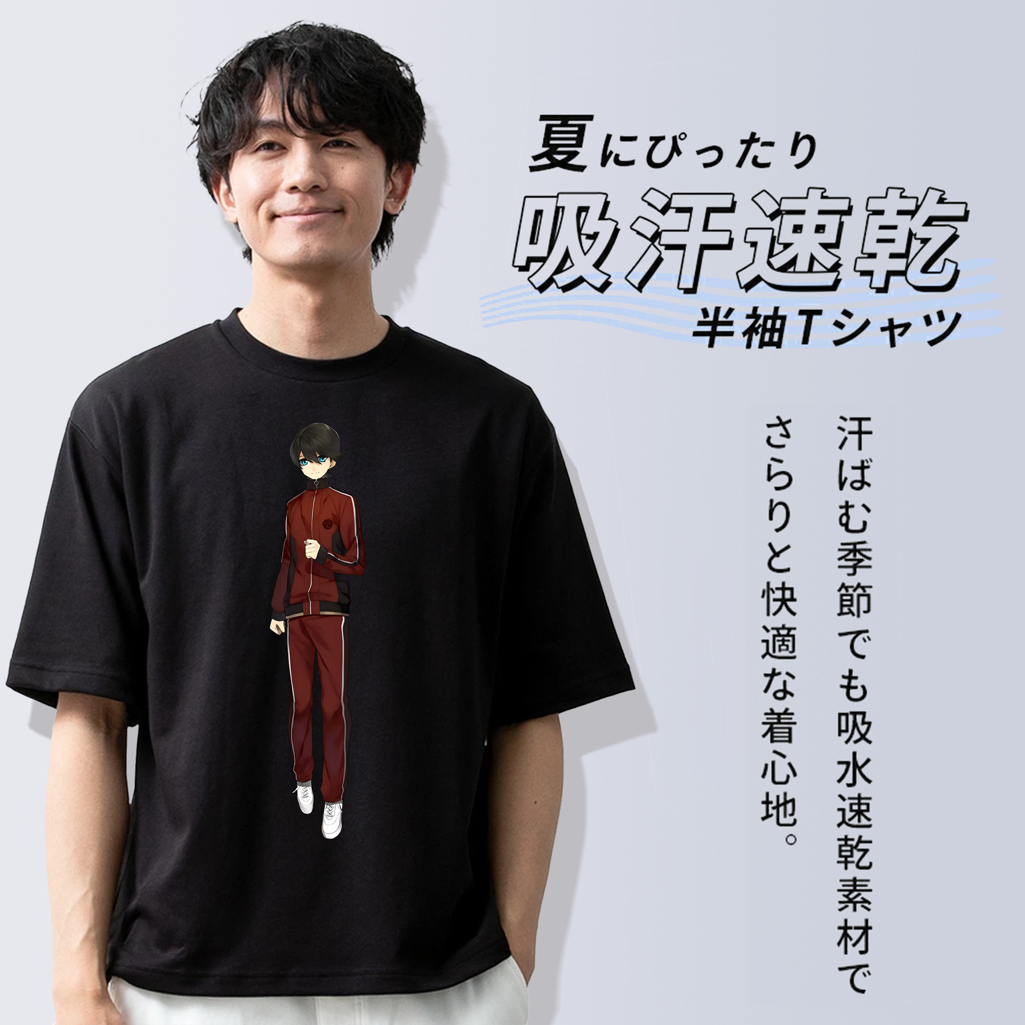 刀剣乱舞 Touken Ranbu 綿100％ メンズ半袖Tシャツ｜肌触りやわらか＆通気性