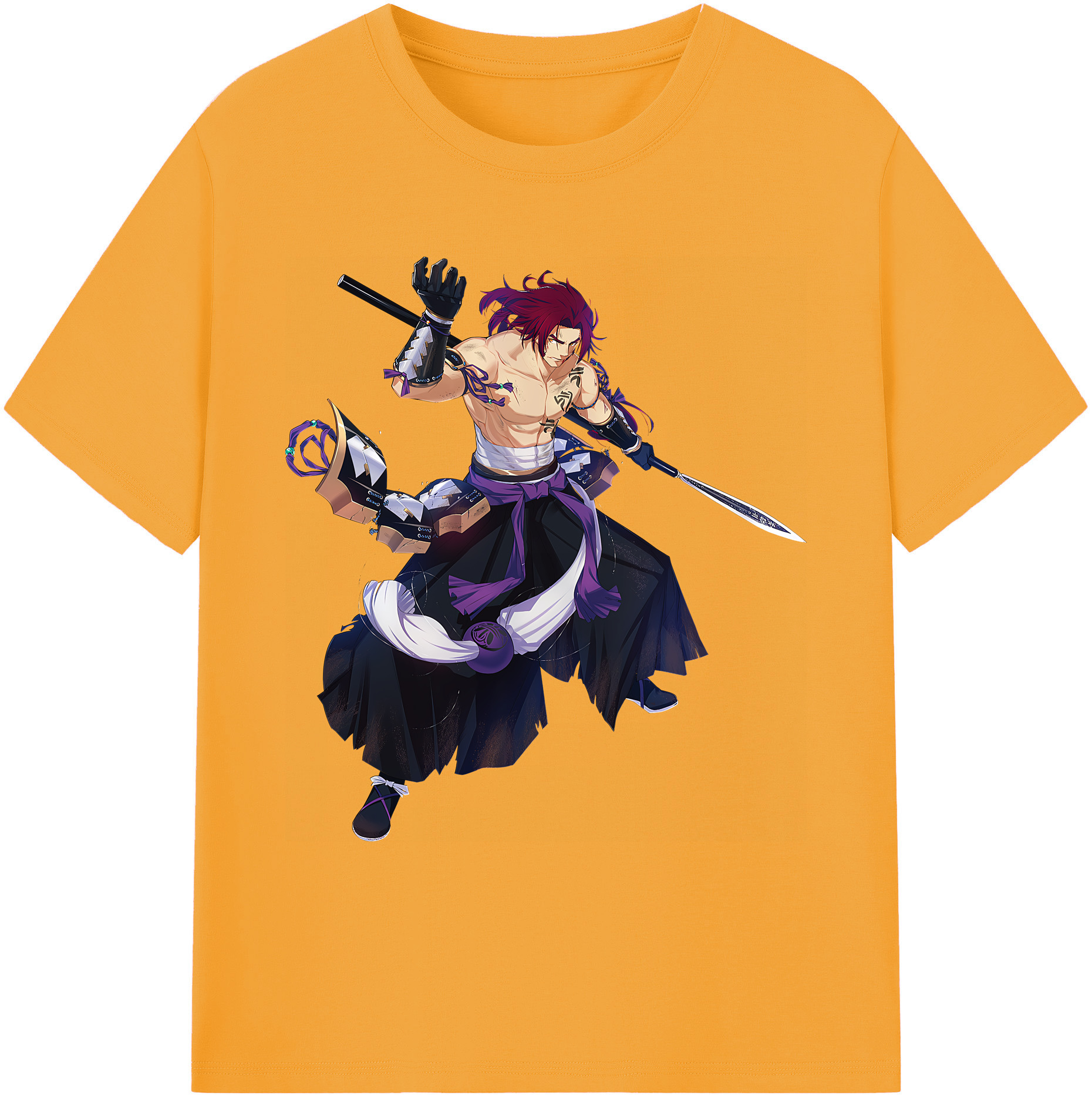 （画像用） 刀剣乱舞 Touken Ranbu 綿100％ メンズ半袖Tシャツ｜肌触りやわらか＆通気性