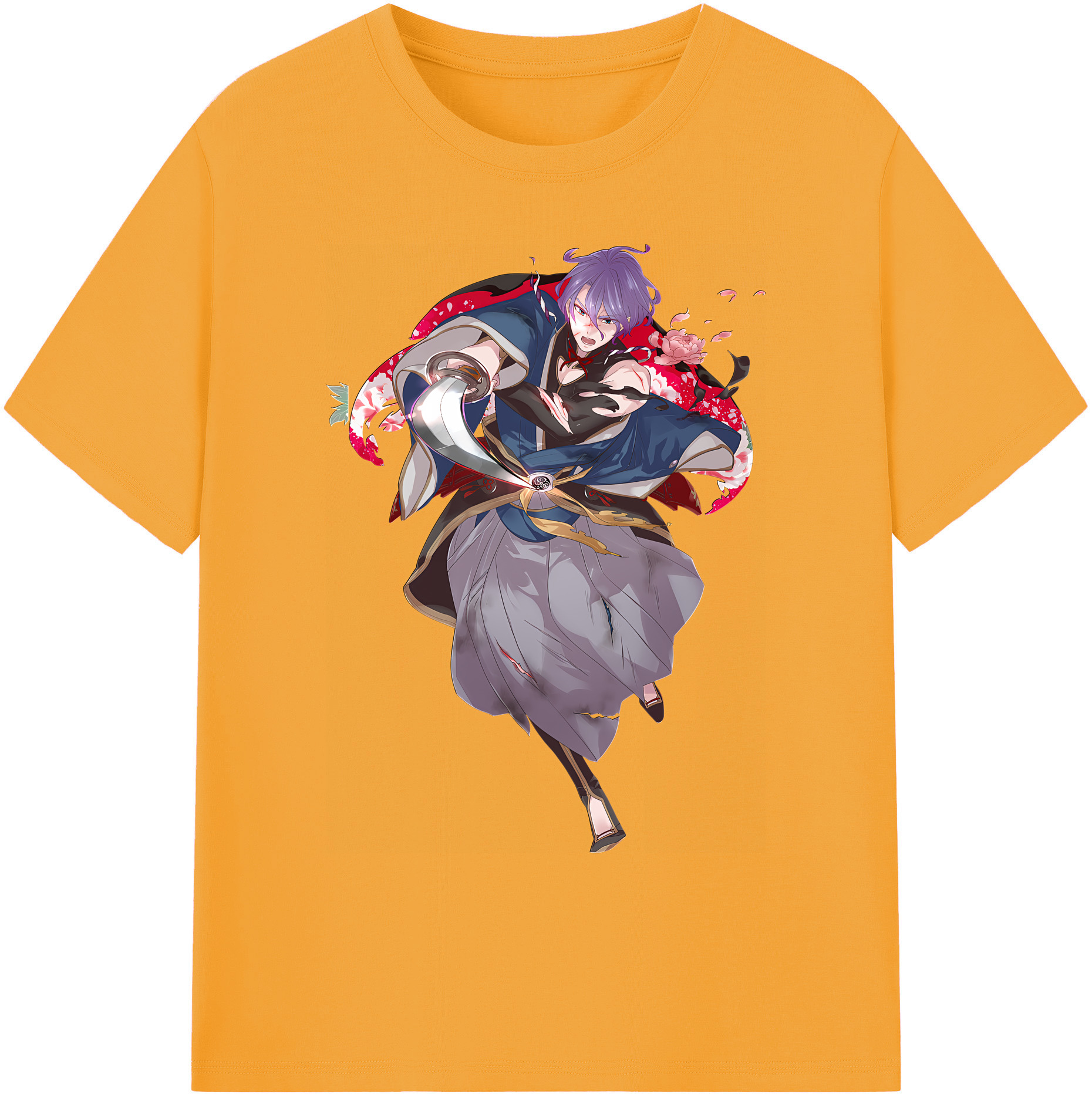（画像用） 刀剣乱舞 Touken Ranbu 綿100％ メンズ半袖Tシャツ｜肌触りやわらか＆通気性