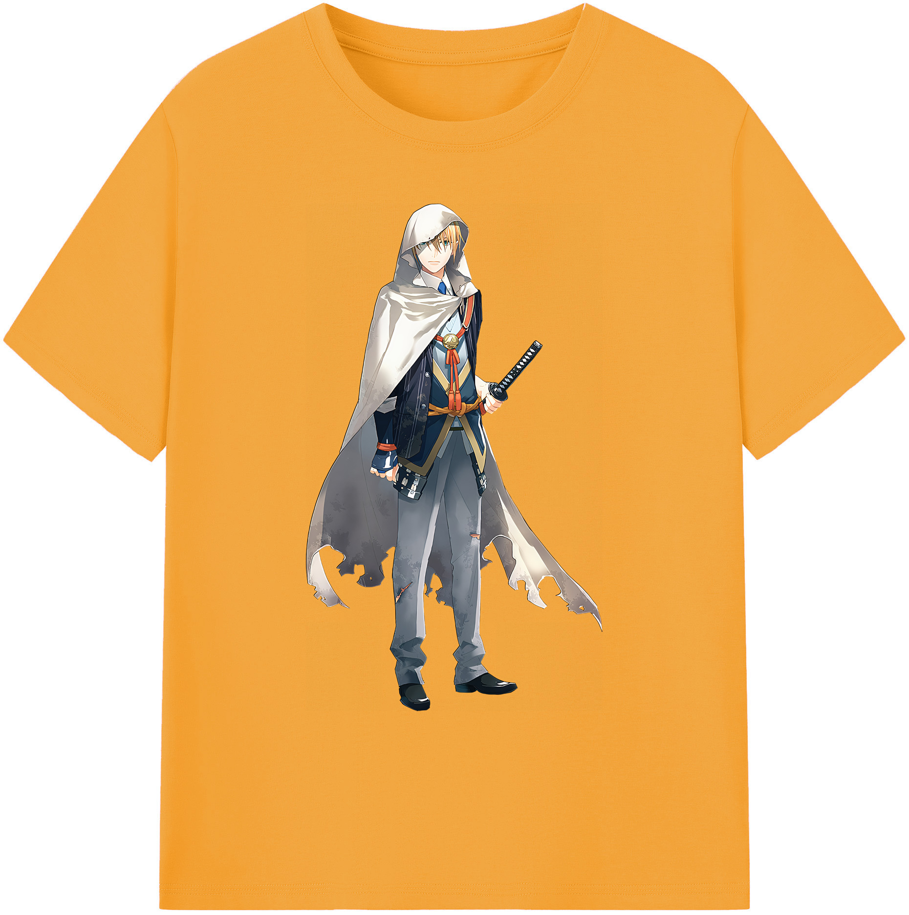 （画像用） 刀剣乱舞 Touken Ranbu 綿100％ メンズ半袖Tシャツ｜肌触りやわらか＆通気性