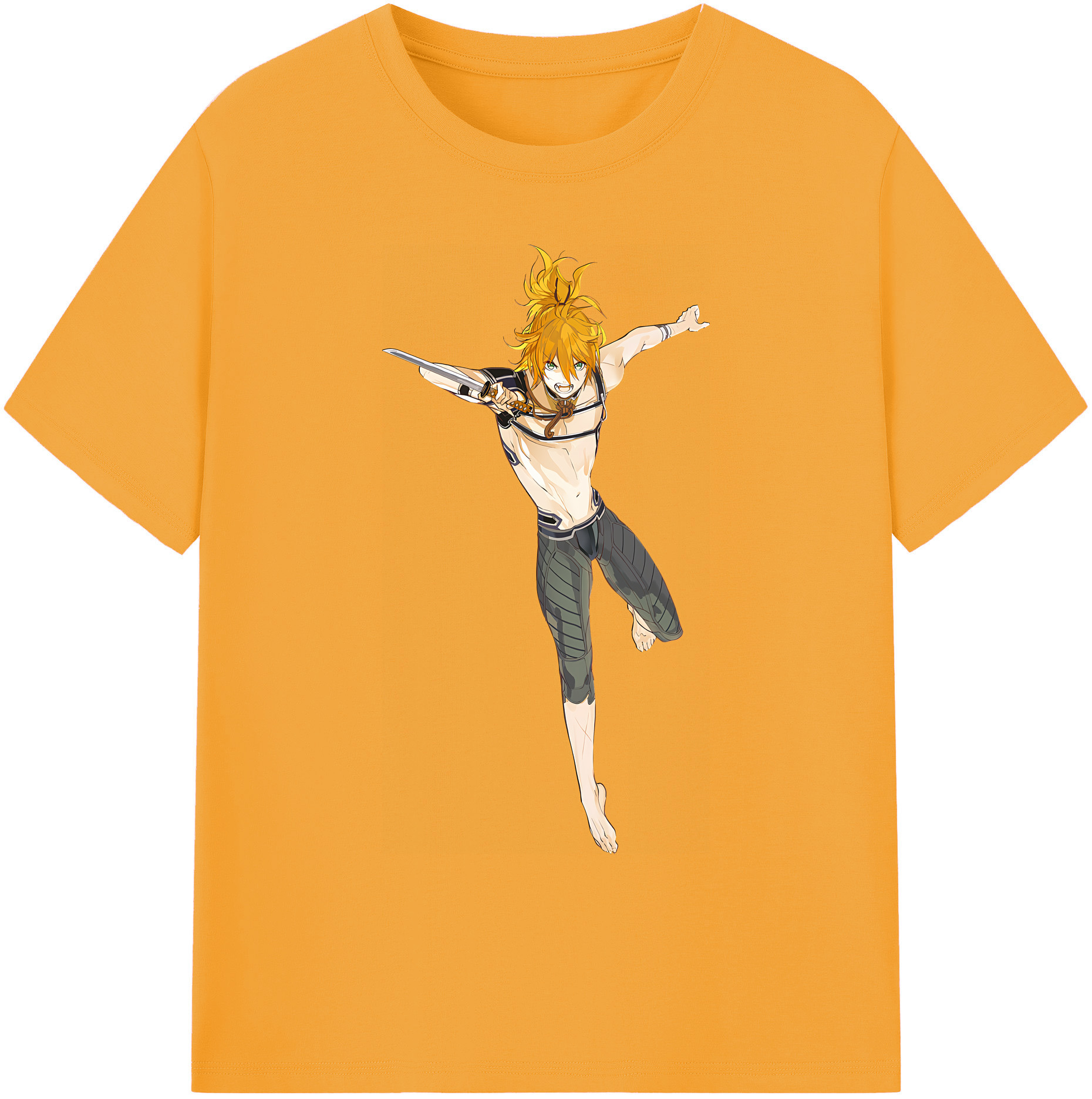 （画像用） 刀剣乱舞 Touken Ranbu 綿100％ メンズ半袖Tシャツ｜肌触りやわらか＆通気性
