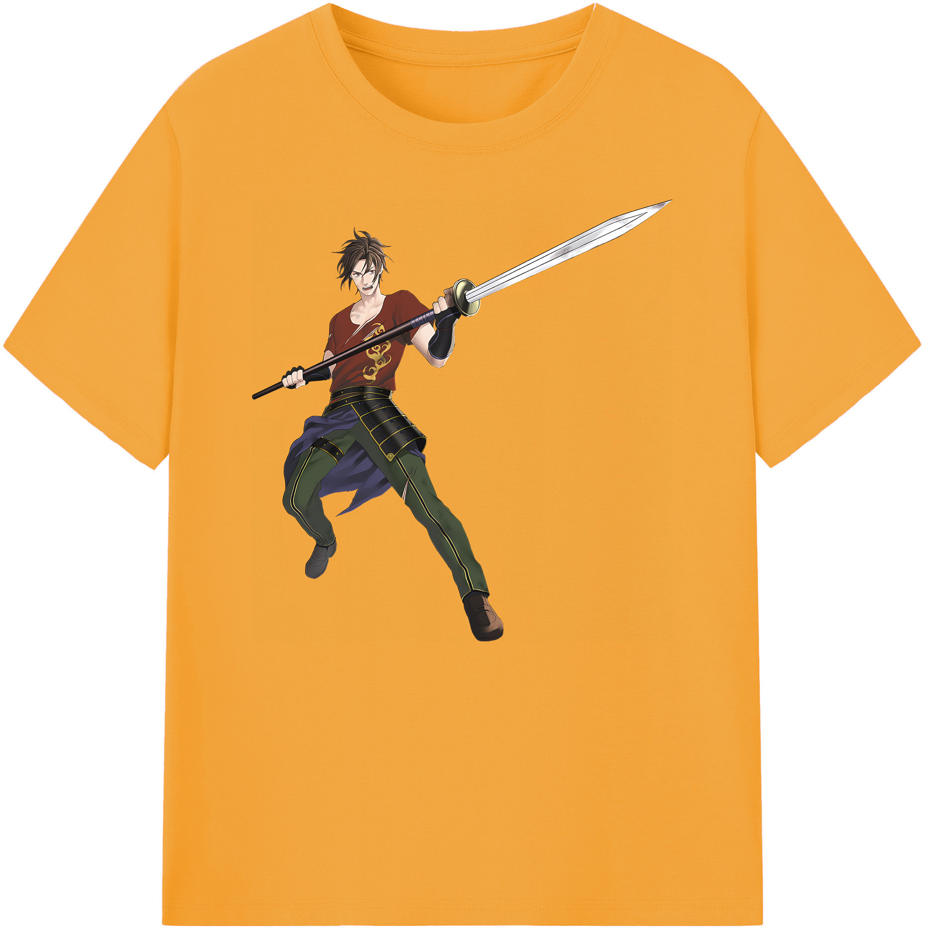 （画像用） 刀剣乱舞 Touken Ranbu 綿100％ メンズ半袖Tシャツ｜肌触りやわらか＆通気性