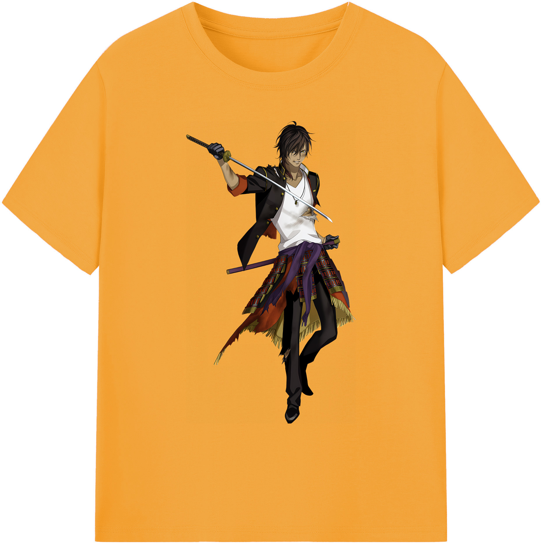 （画像用） 刀剣乱舞 Touken Ranbu 綿100％ メンズ半袖Tシャツ｜肌触りやわらか＆通気性