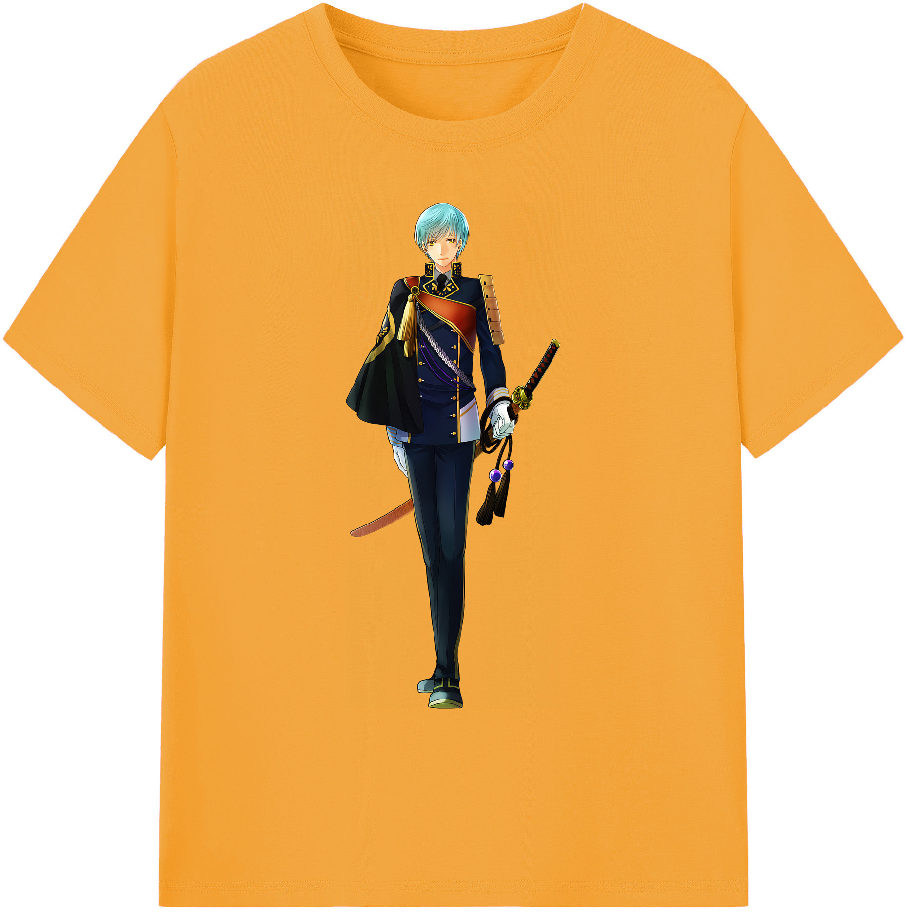 （画像用） 刀剣乱舞 Touken Ranbu 綿100％ メンズ半袖Tシャツ｜肌触りやわらか＆通気性