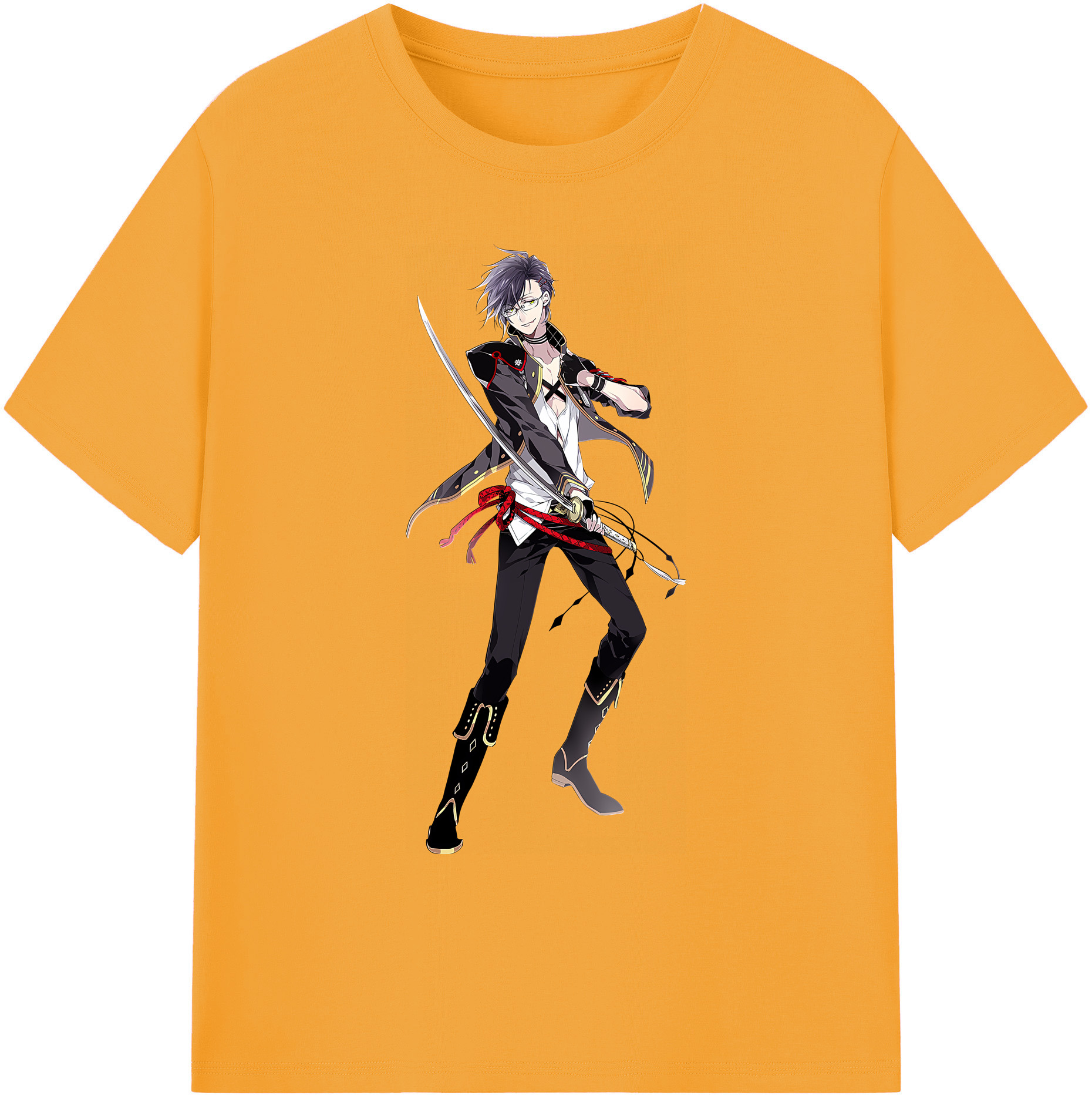 （画像用） 刀剣乱舞 Touken Ranbu 綿100％ メンズ半袖Tシャツ｜肌触りやわらか＆通気性