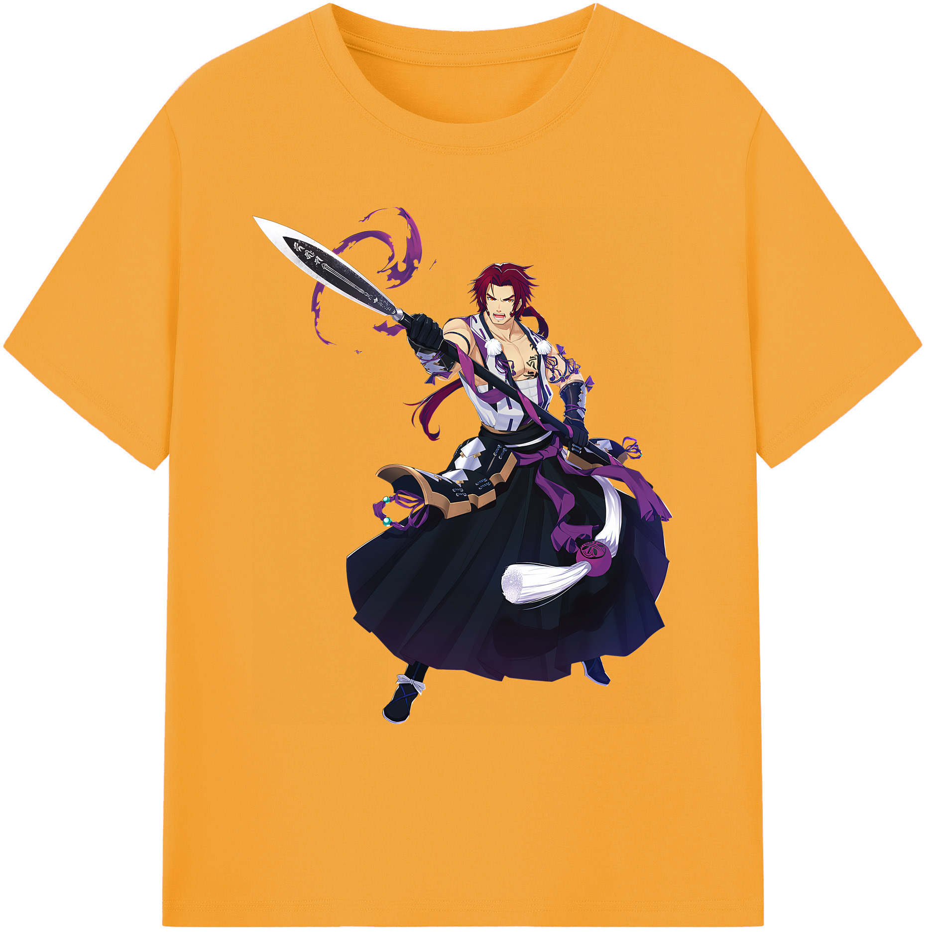 （画像用） 刀剣乱舞 Touken Ranbu 綿100％ メンズ半袖Tシャツ｜肌触りやわらか＆通気性