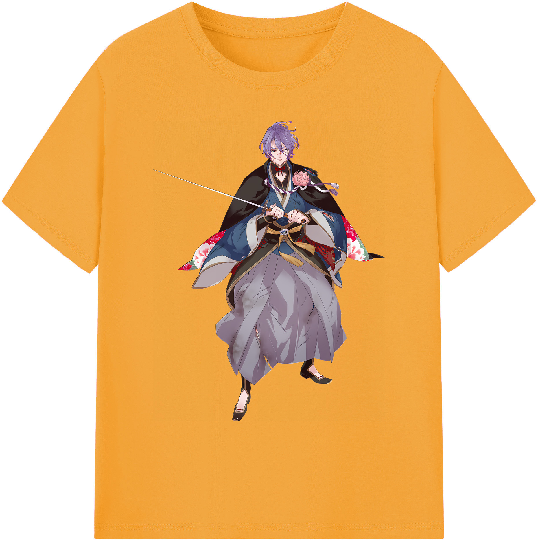 （画像用） 刀剣乱舞 Touken Ranbu 綿100％ メンズ半袖Tシャツ｜肌触りやわらか＆通気性