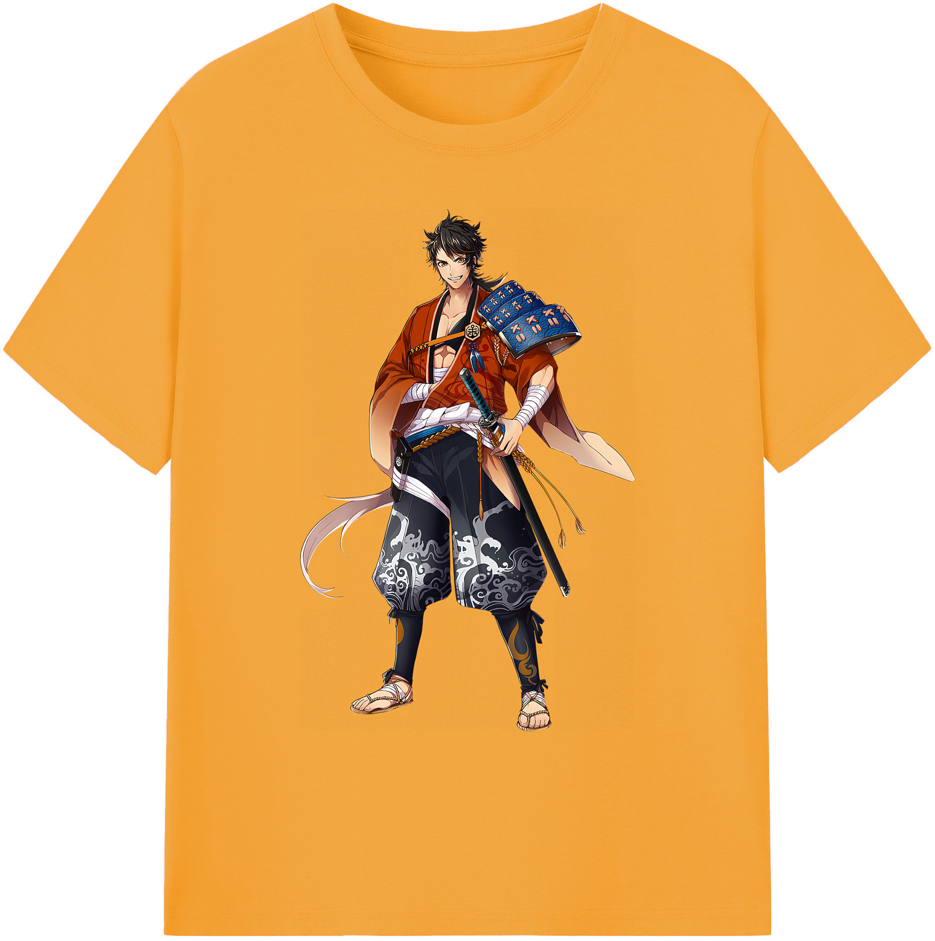 （画像用） 刀剣乱舞 Touken Ranbu 綿100％ メンズ半袖Tシャツ｜肌触りやわらか＆通気性