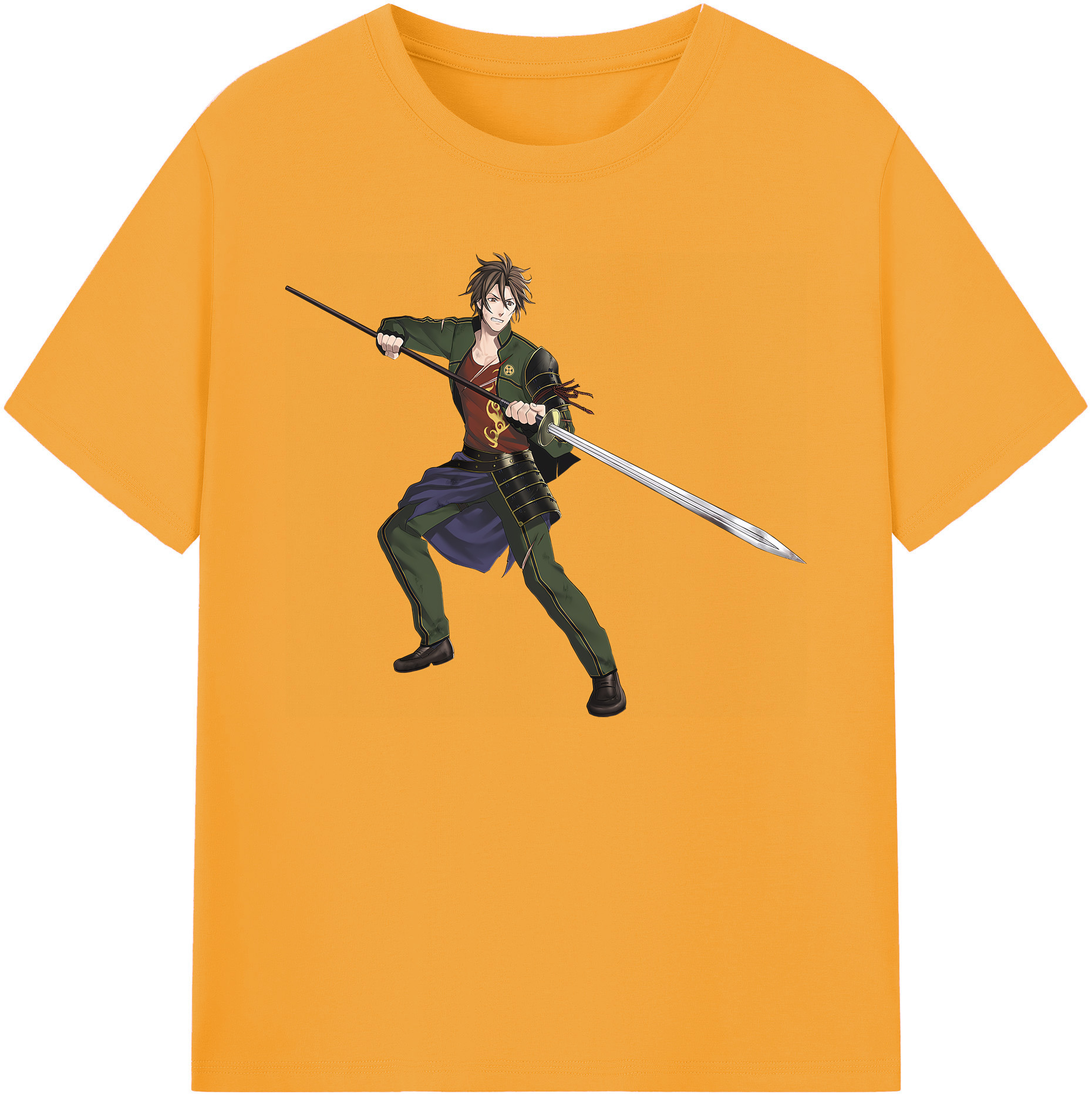 （画像用） 刀剣乱舞 Touken Ranbu 綿100％ メンズ半袖Tシャツ｜肌触りやわらか＆通気性