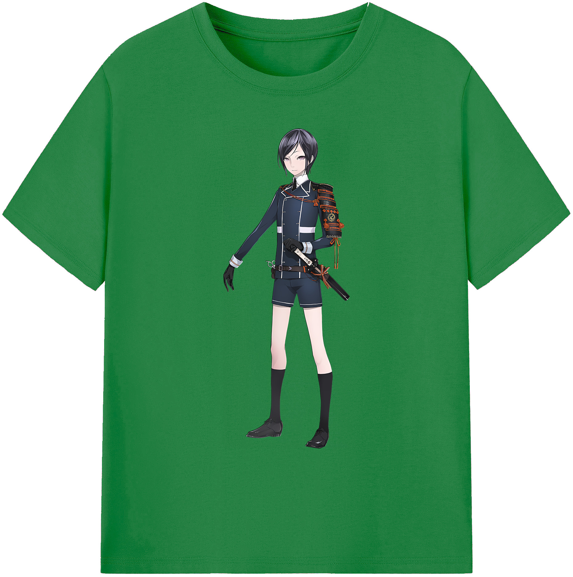 （画像用） 刀剣乱舞 Touken Ranbu 綿100％ メンズ半袖Tシャツ｜肌触りやわらか＆通気性