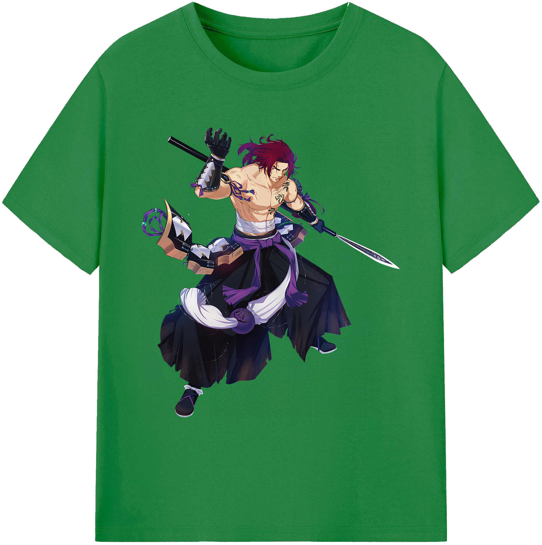 （画像用） 刀剣乱舞 Touken Ranbu 綿100％ メンズ半袖Tシャツ｜肌触りやわらか＆通気性