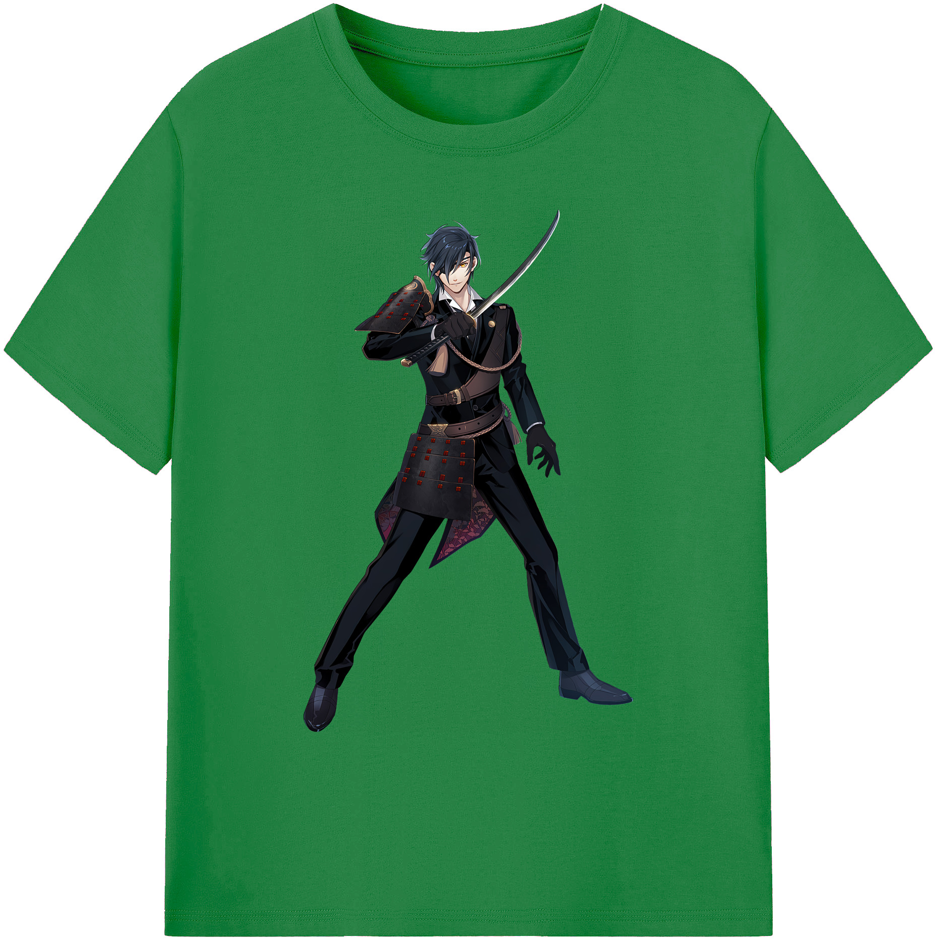 （画像用） 刀剣乱舞 Touken Ranbu 綿100％ メンズ半袖Tシャツ｜肌触りやわらか＆通気性
