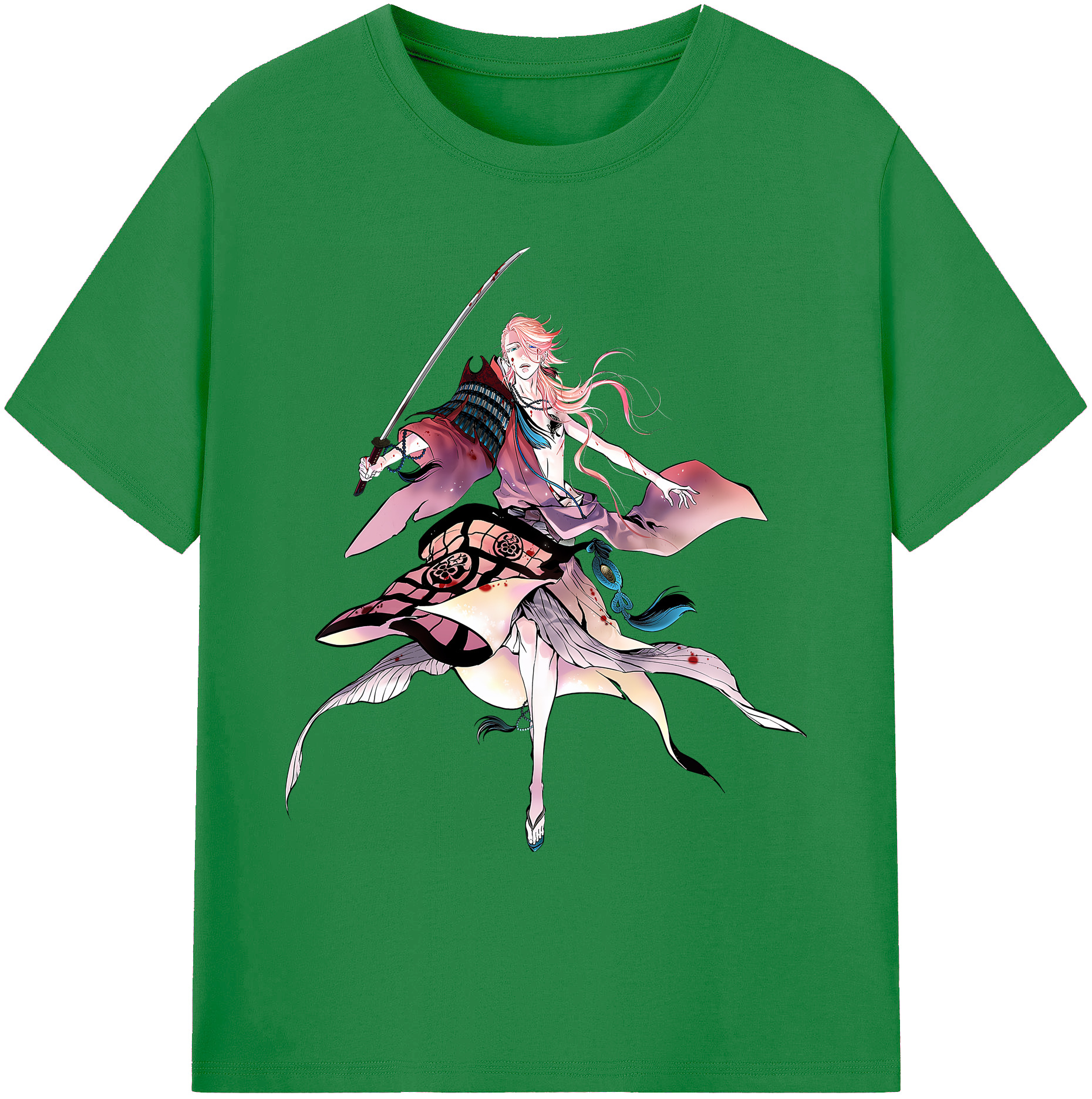 （画像用） 刀剣乱舞 Touken Ranbu 綿100％ メンズ半袖Tシャツ｜肌触りやわらか＆通気性