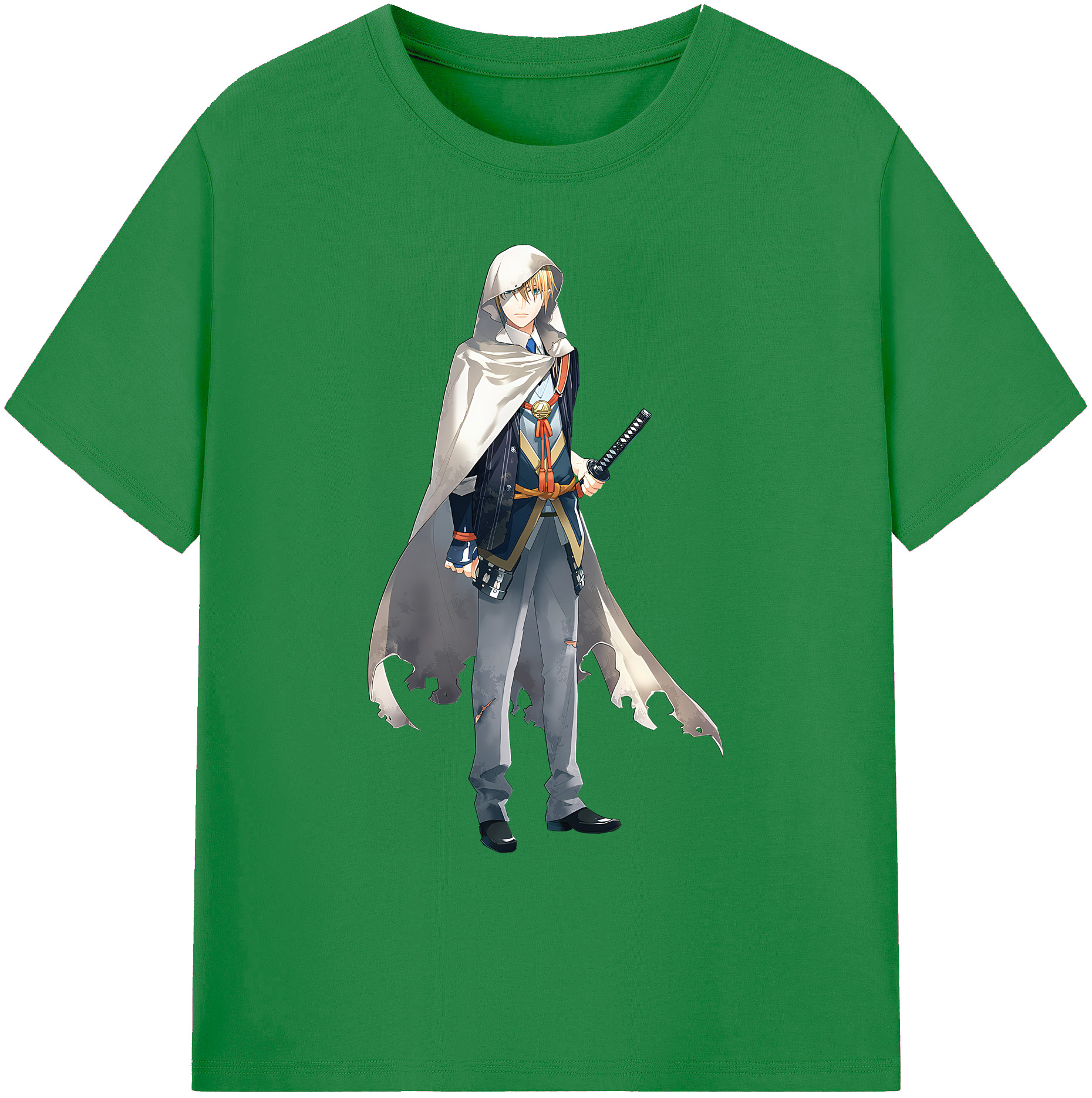 （画像用） 刀剣乱舞 Touken Ranbu 綿100％ メンズ半袖Tシャツ｜肌触りやわらか＆通気性