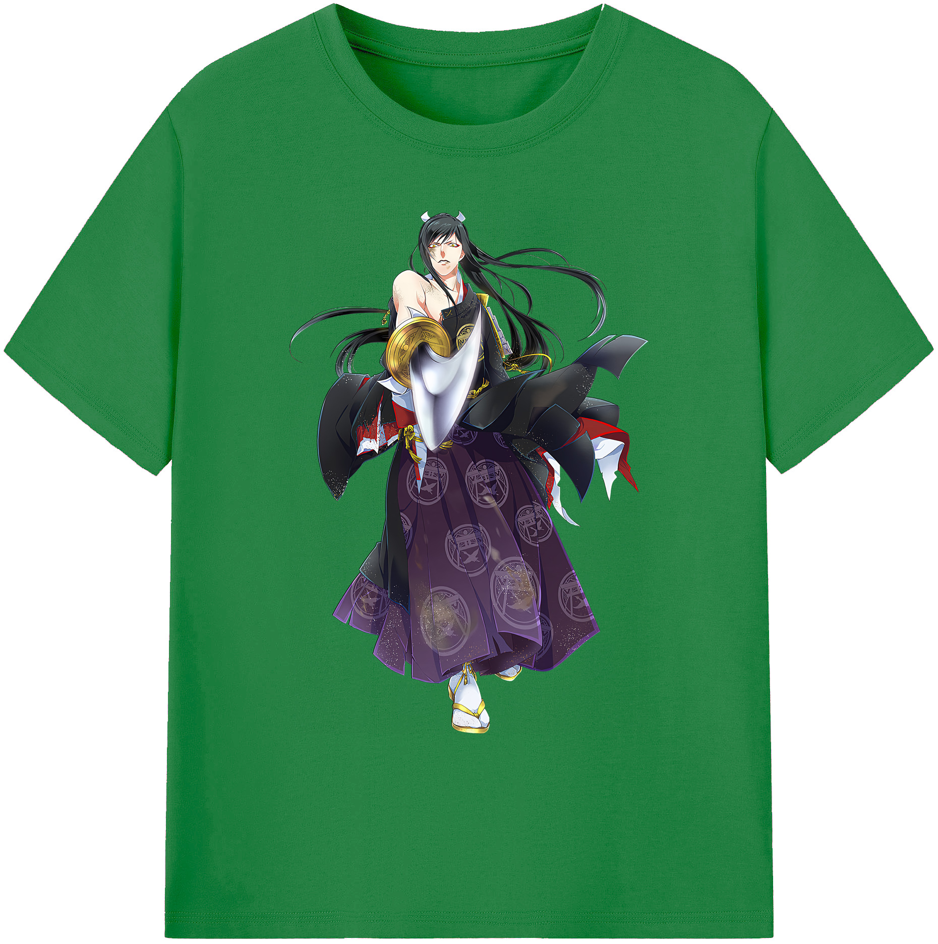 （画像用） 刀剣乱舞 Touken Ranbu 綿100％ メンズ半袖Tシャツ｜肌触りやわらか＆通気性